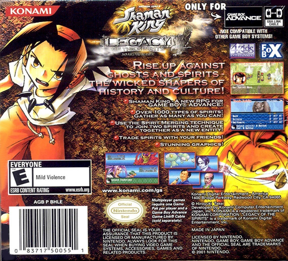 Shaman King Soaring Hawk - GameBoy Advance