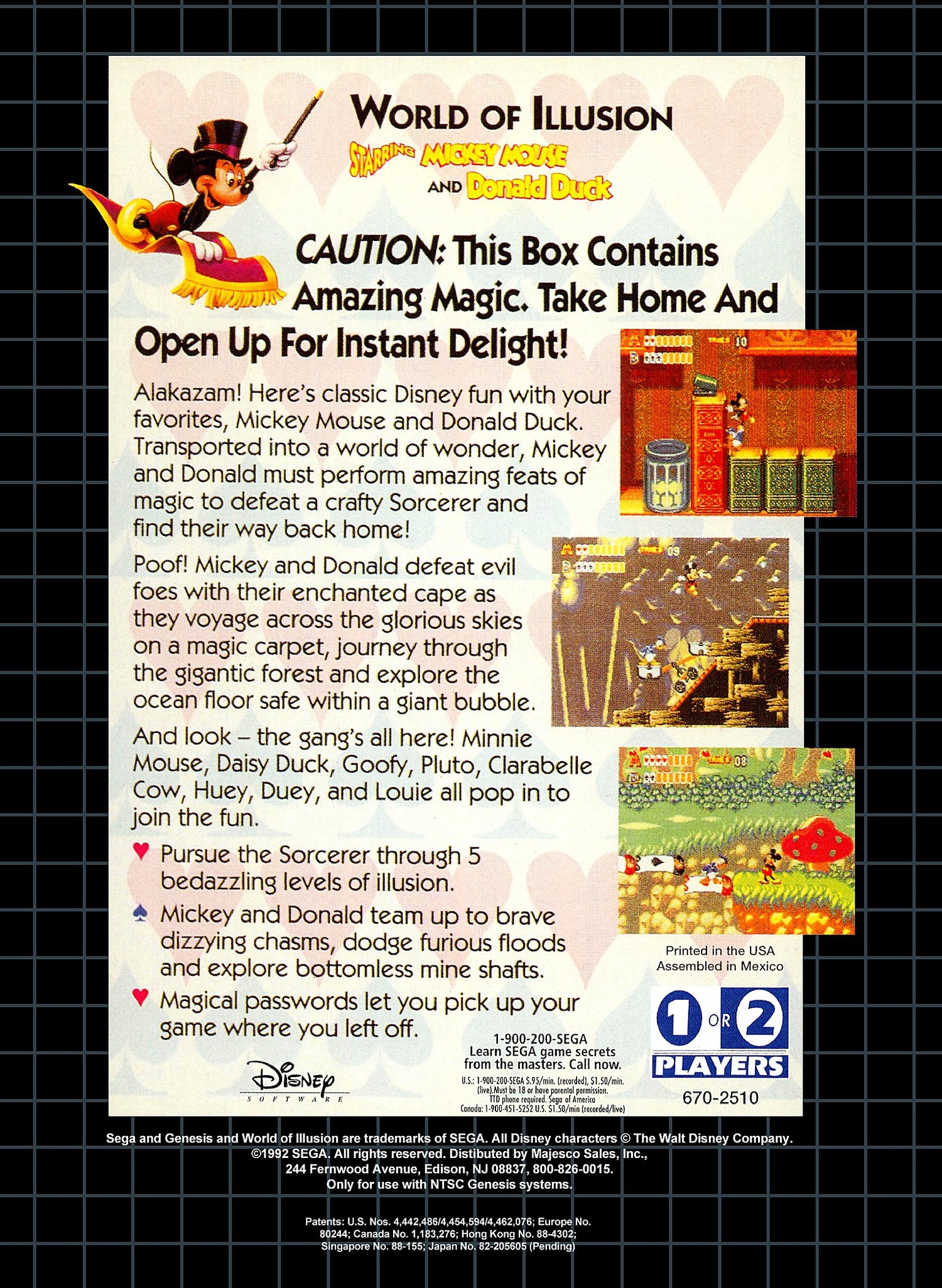 World of Illusion - Sega Genesis
