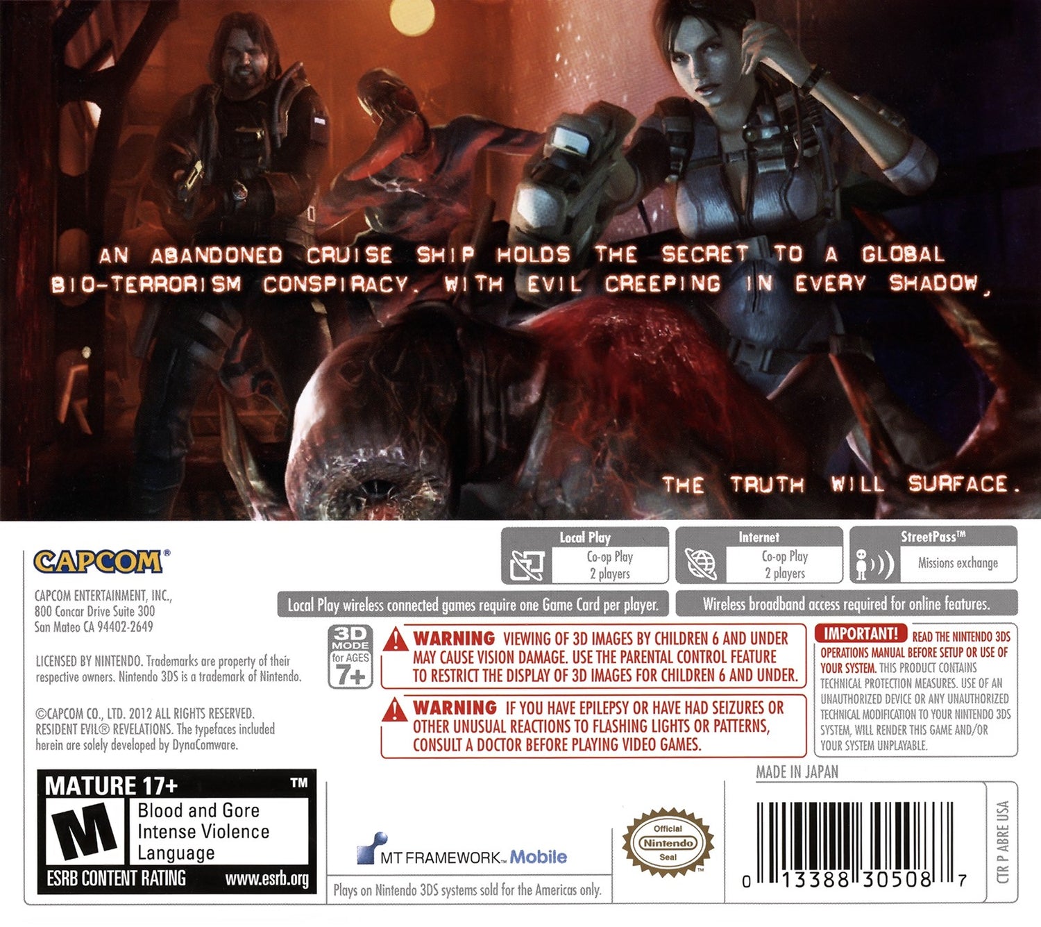 Resident Evil Revelations - Nintendo 3DS