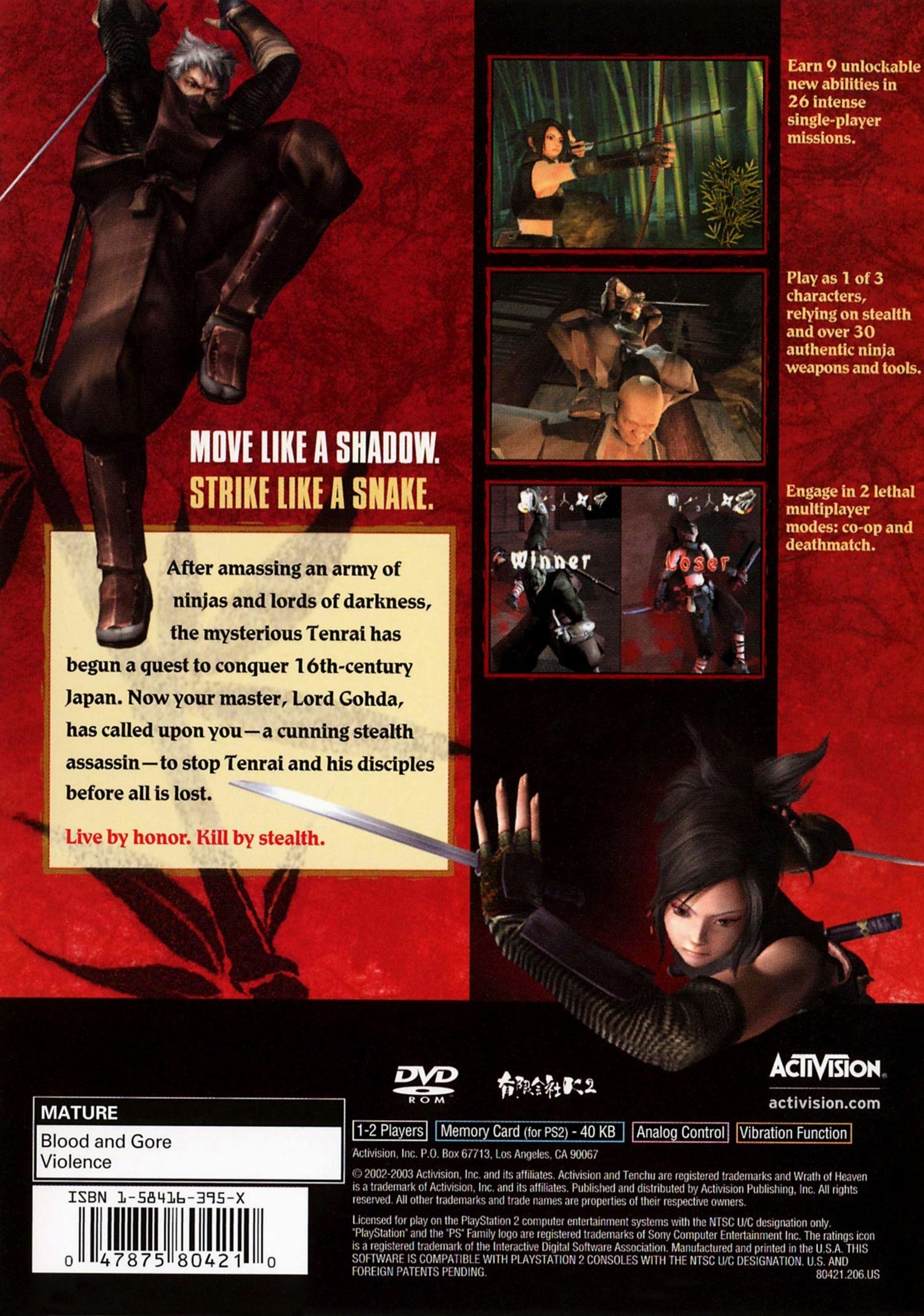 Tenchu ​​3 Ira del Cielo - Playstation 2