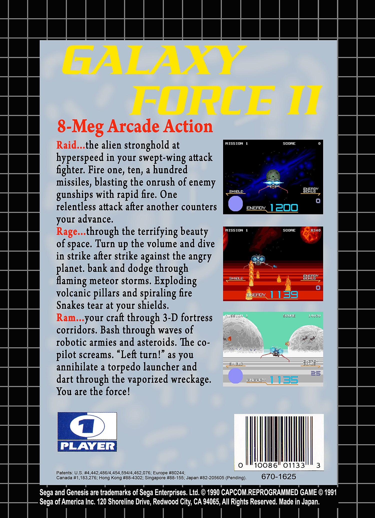 Galaxy Force II - Sega Genesis
