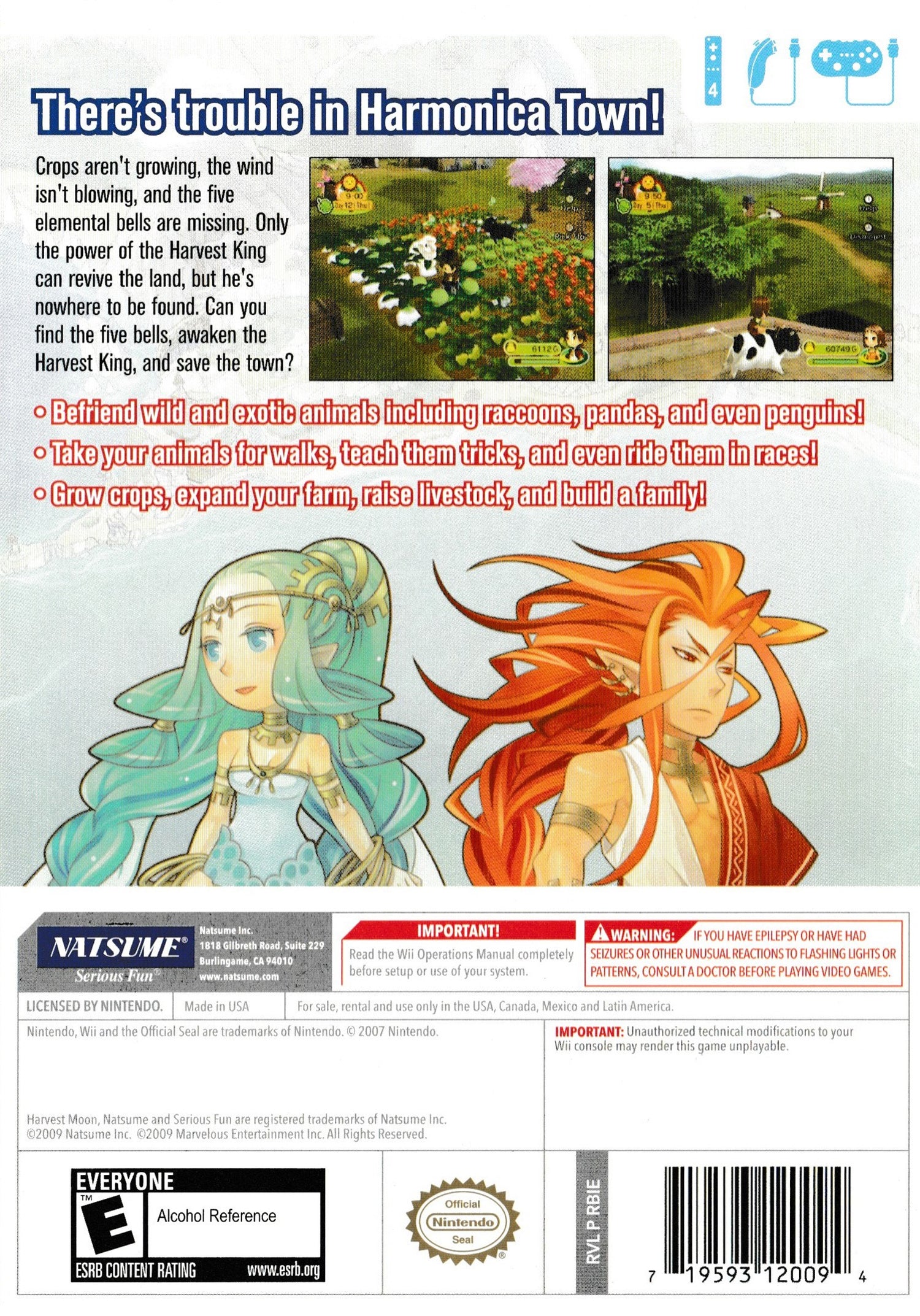 Harvest Moon: Animal Parade - Wii