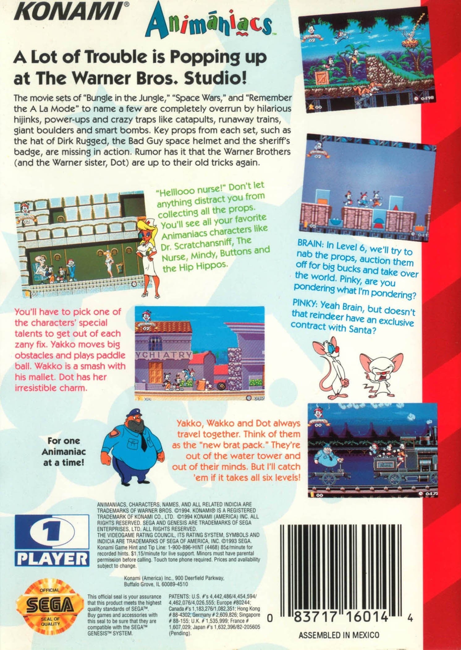 Animaniacs - Sega Genesis