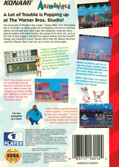 Animaniacs - Sega Genesis