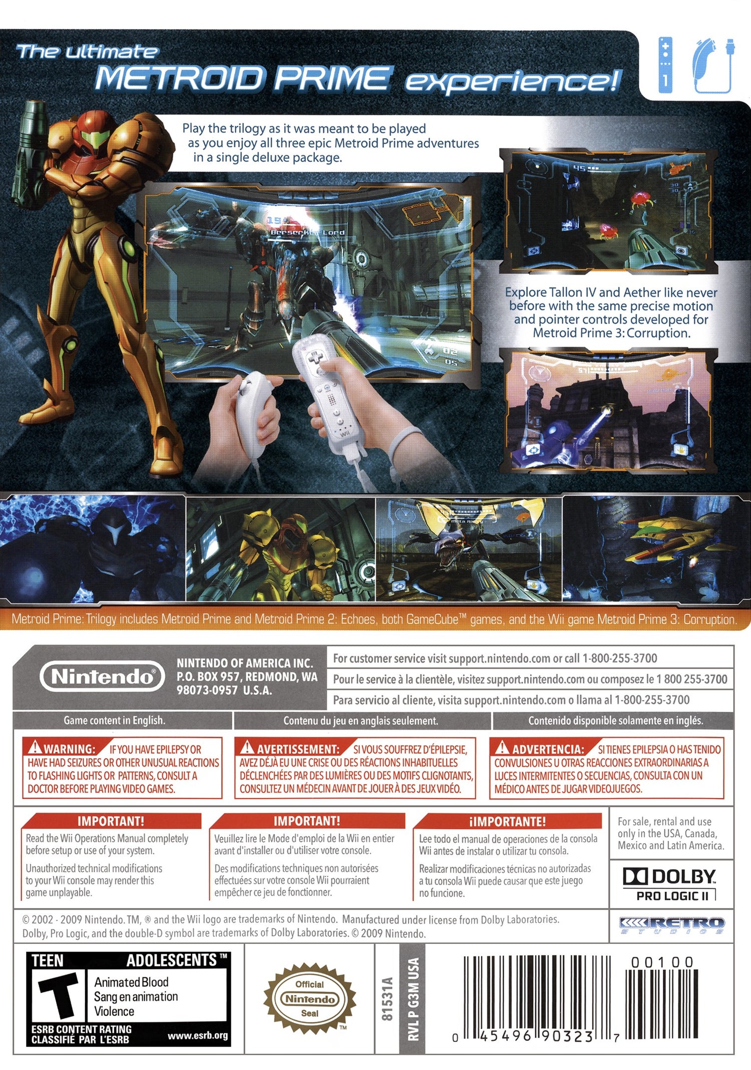 Metroid Prime Trilogy - Wii