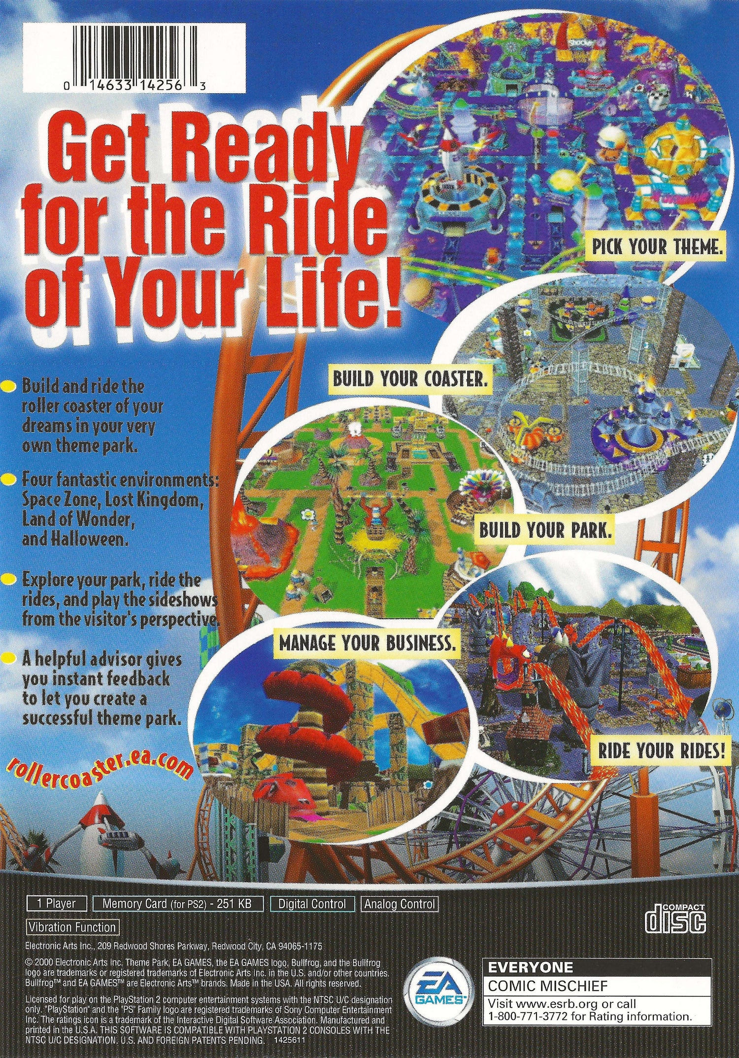 Theme Park Roller Coaster - Playstation 2