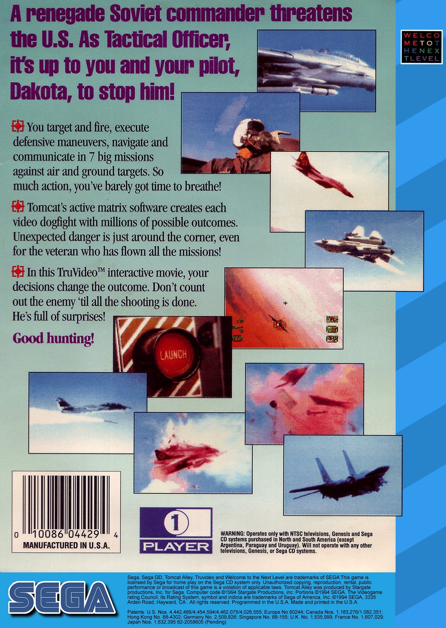 Tomcat Alley - Sega CD