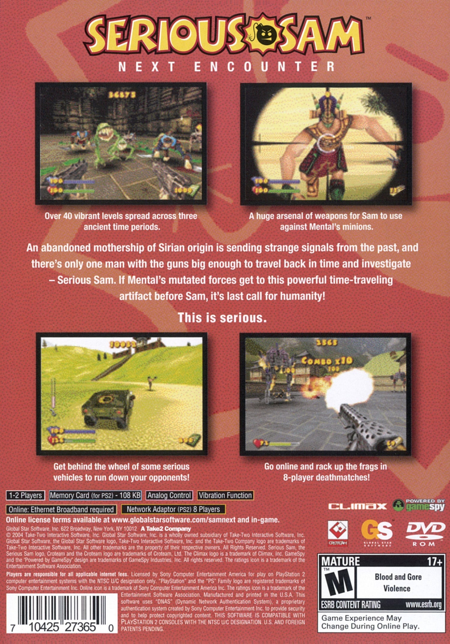 Serious Sam Next Encounter - Playstation 2