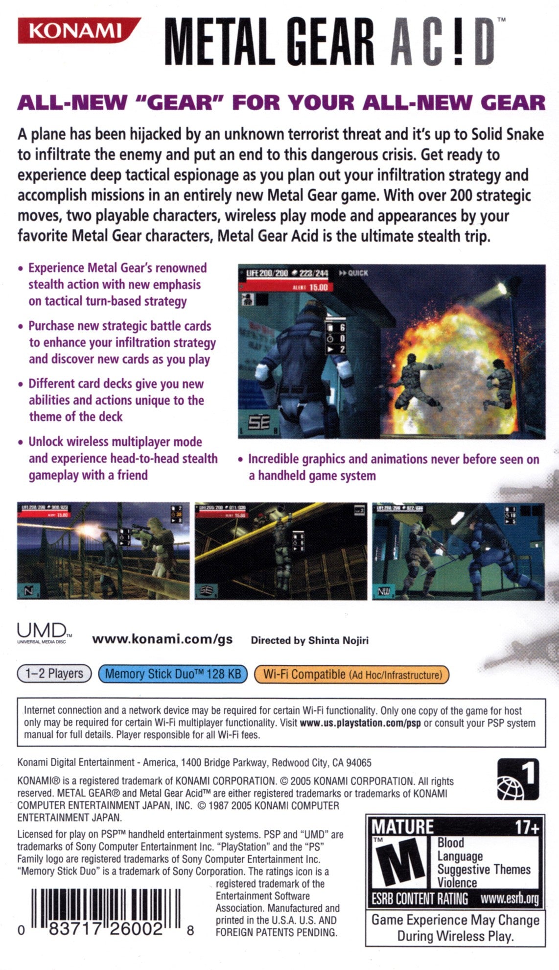 Metal Gear Acid - PSP