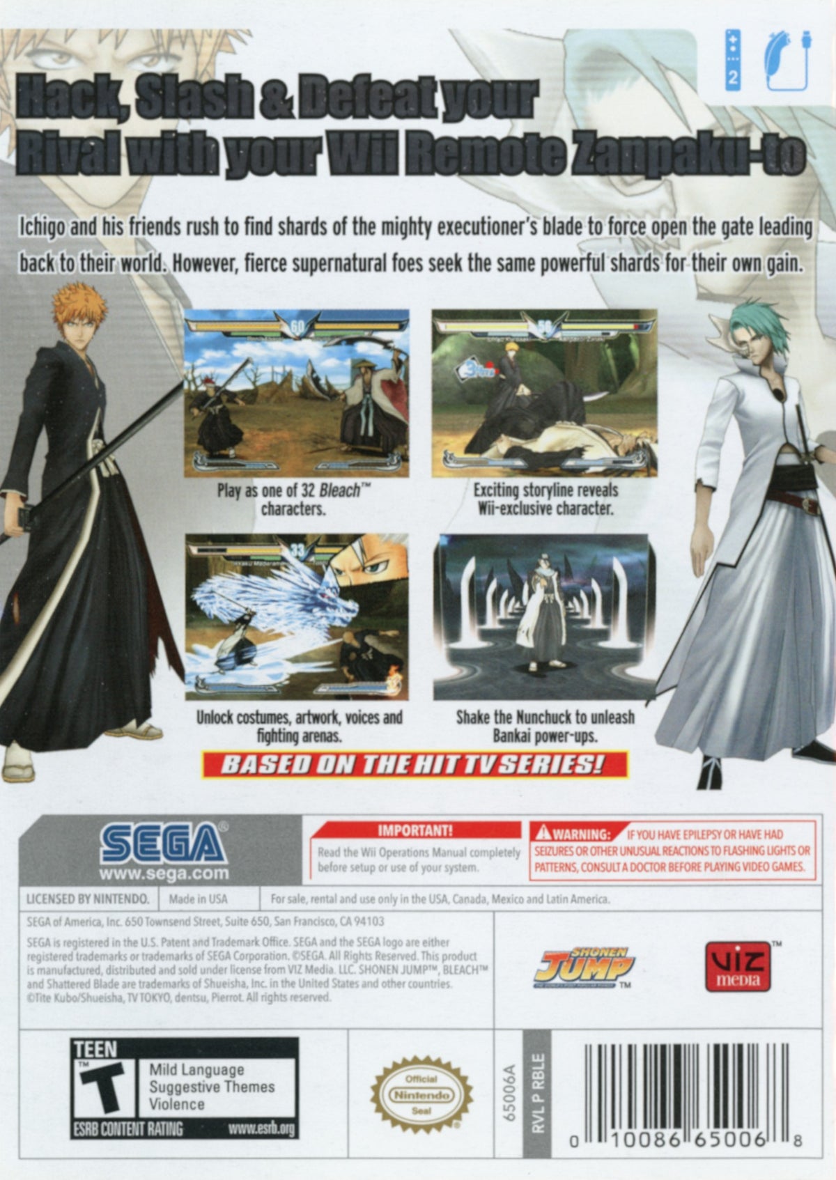 Bleach Shattered Blade - Wii - Retro Island Gaming