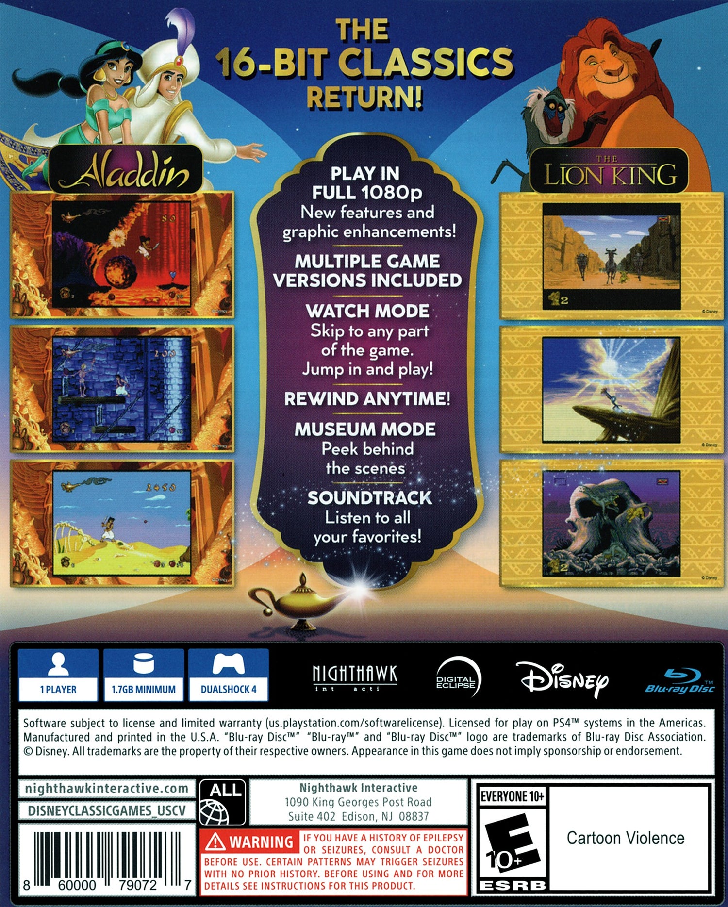 Disney Classic Games: Aladdin and The Lion King - Playstation 4