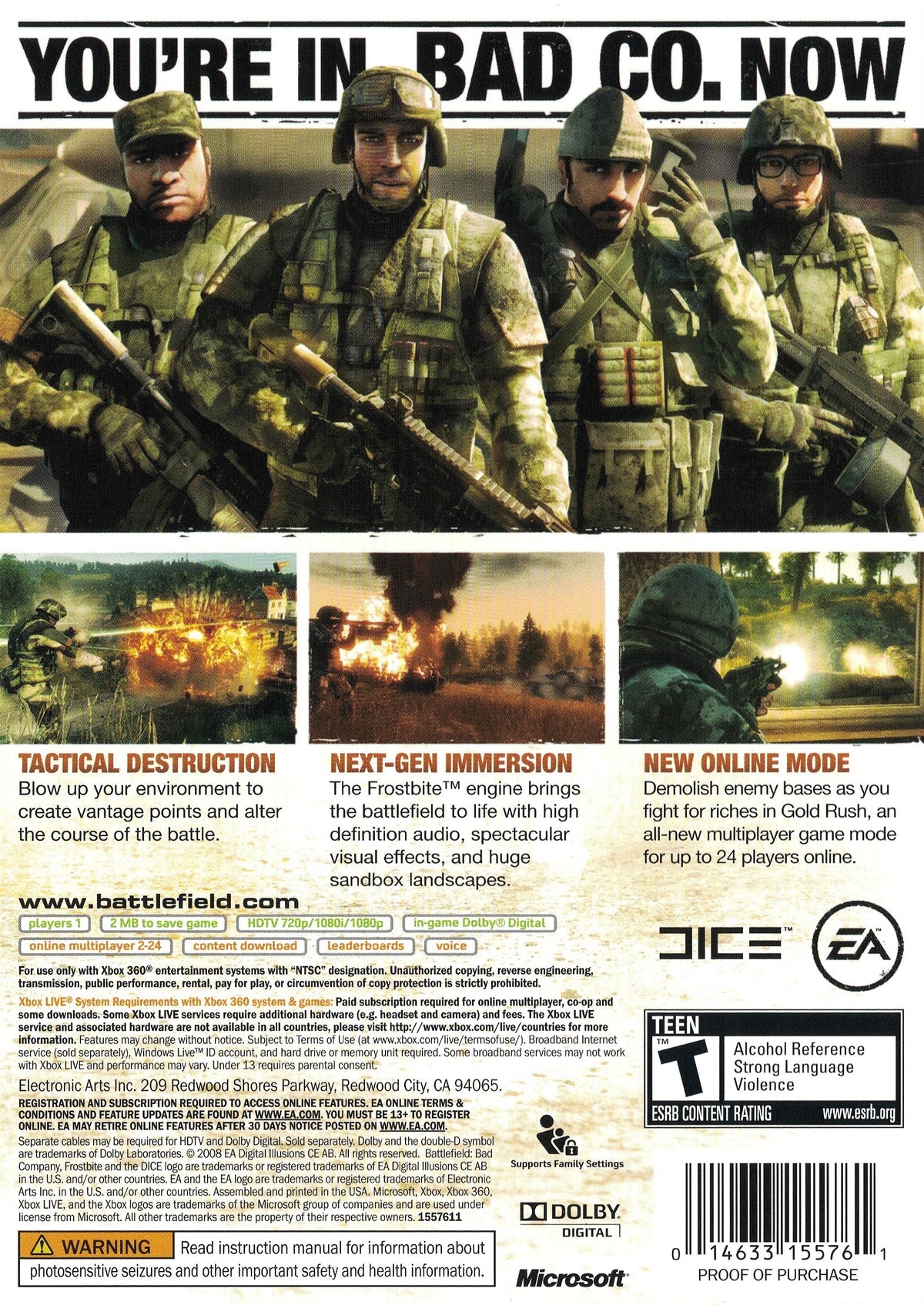 Battlefield: Bad Company - Xbox 360 - Retro Island Gaming