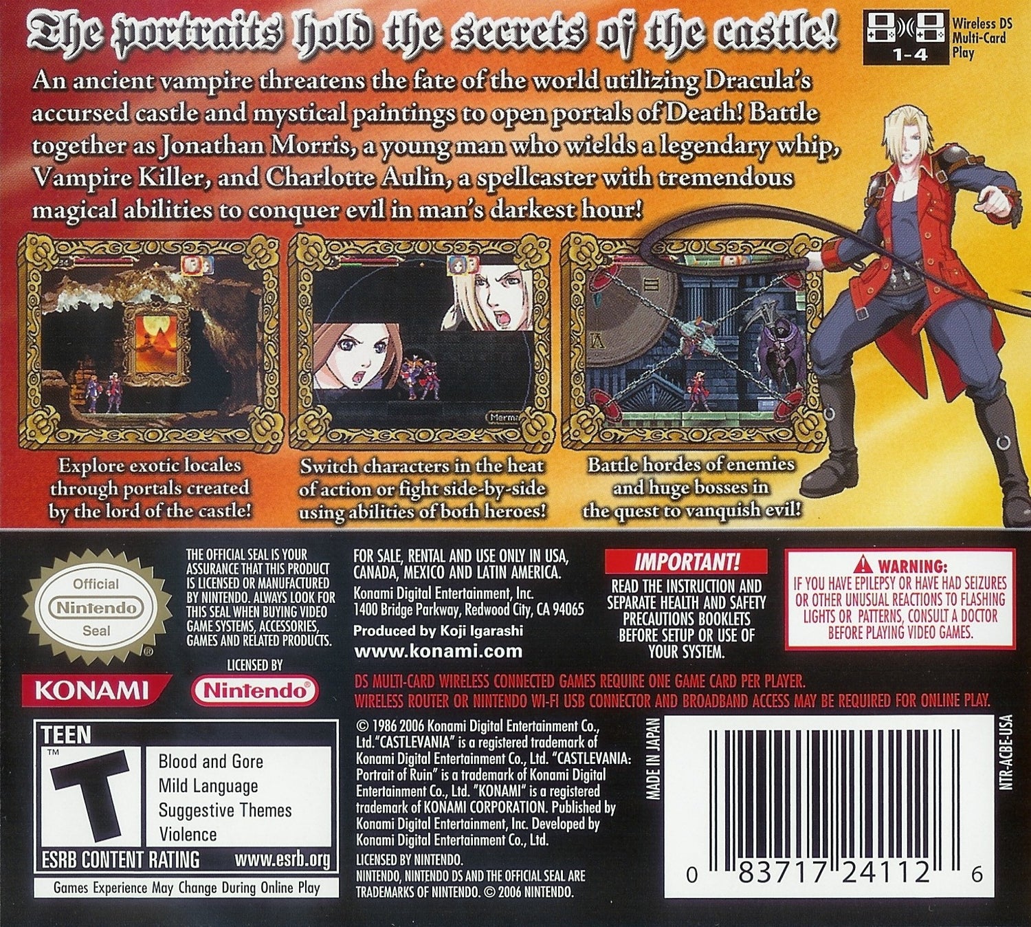 Castlevania Portrait of Ruin - Nintendo DS