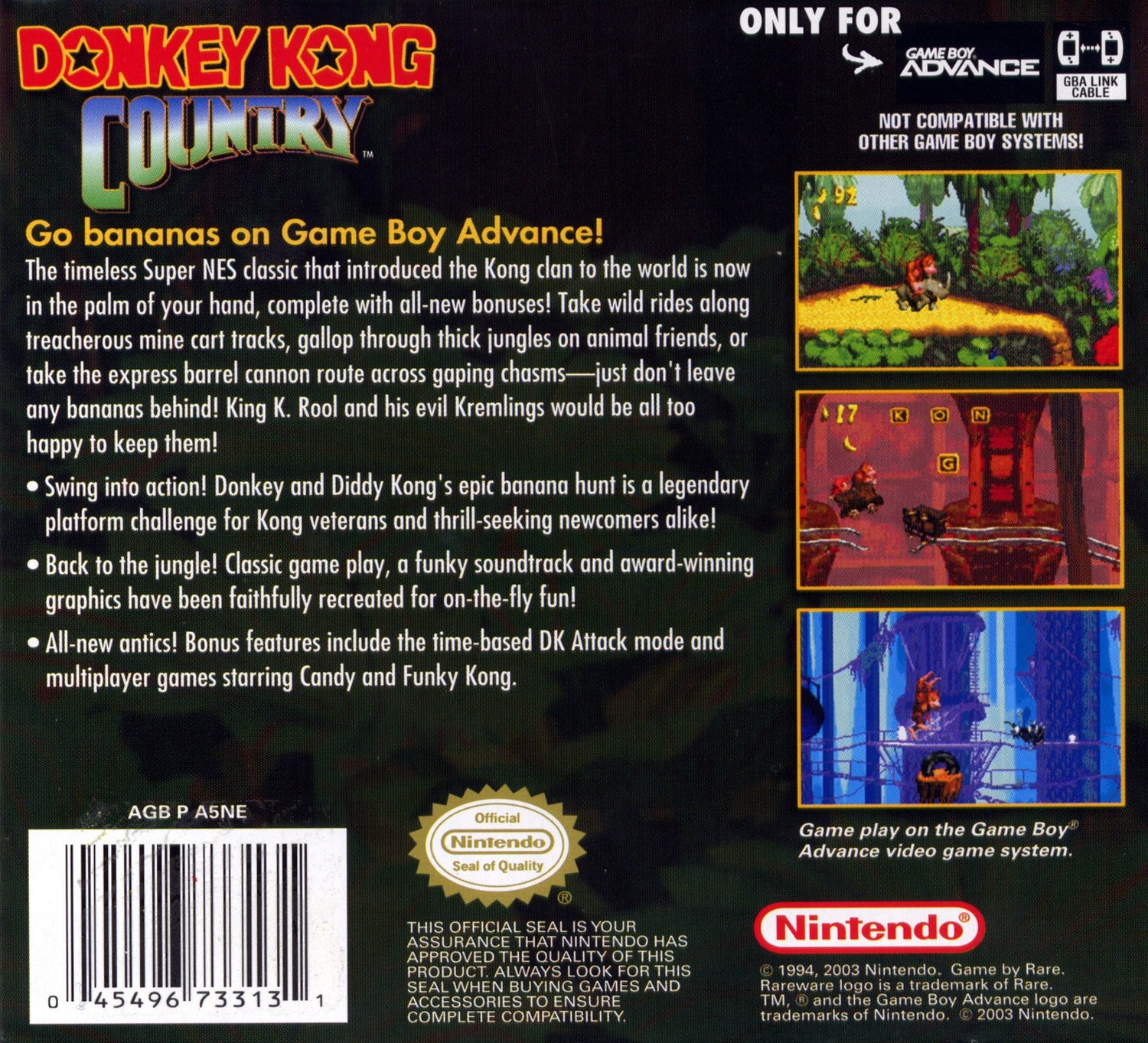 Donkey Kong Country - GameBoy Advance
