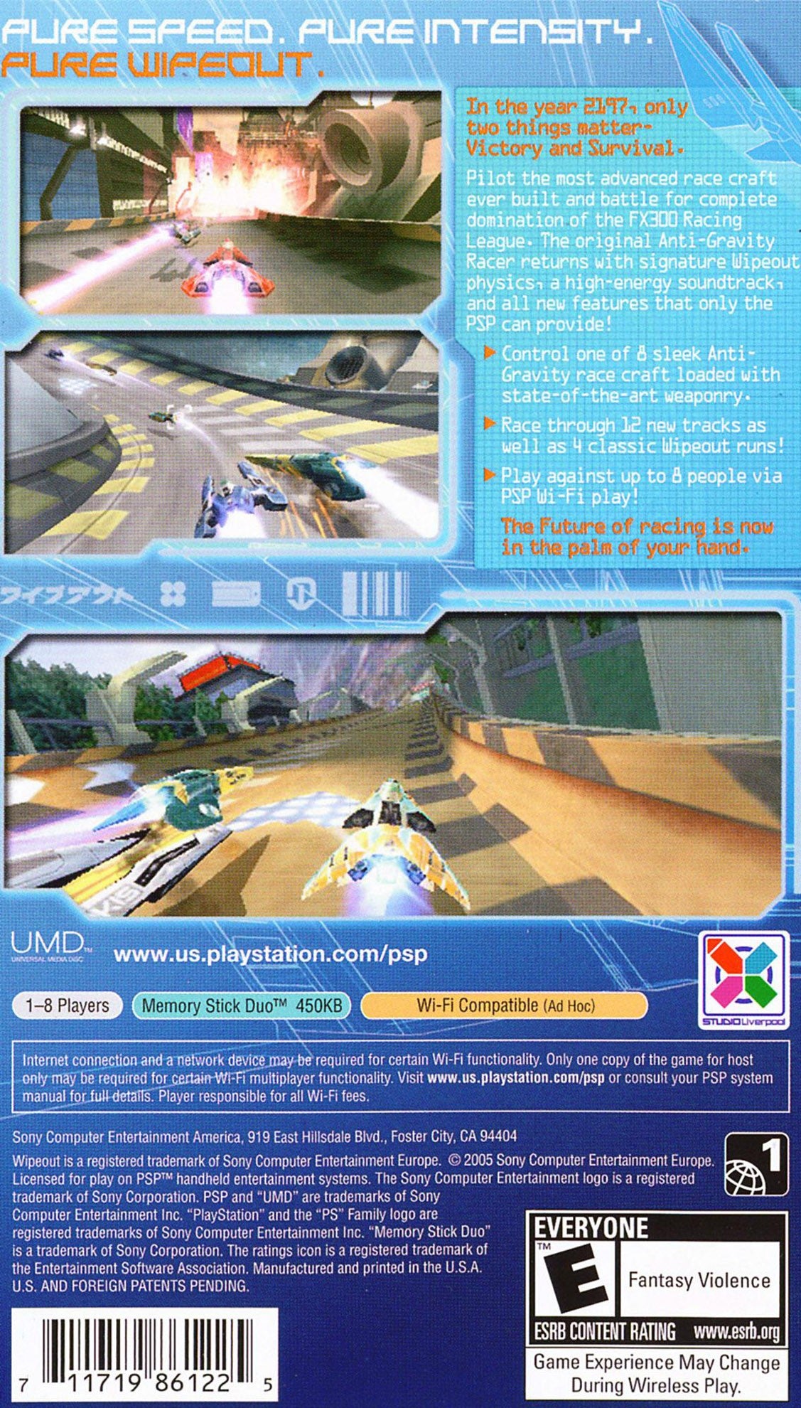 Wipeout Pure - PSP
