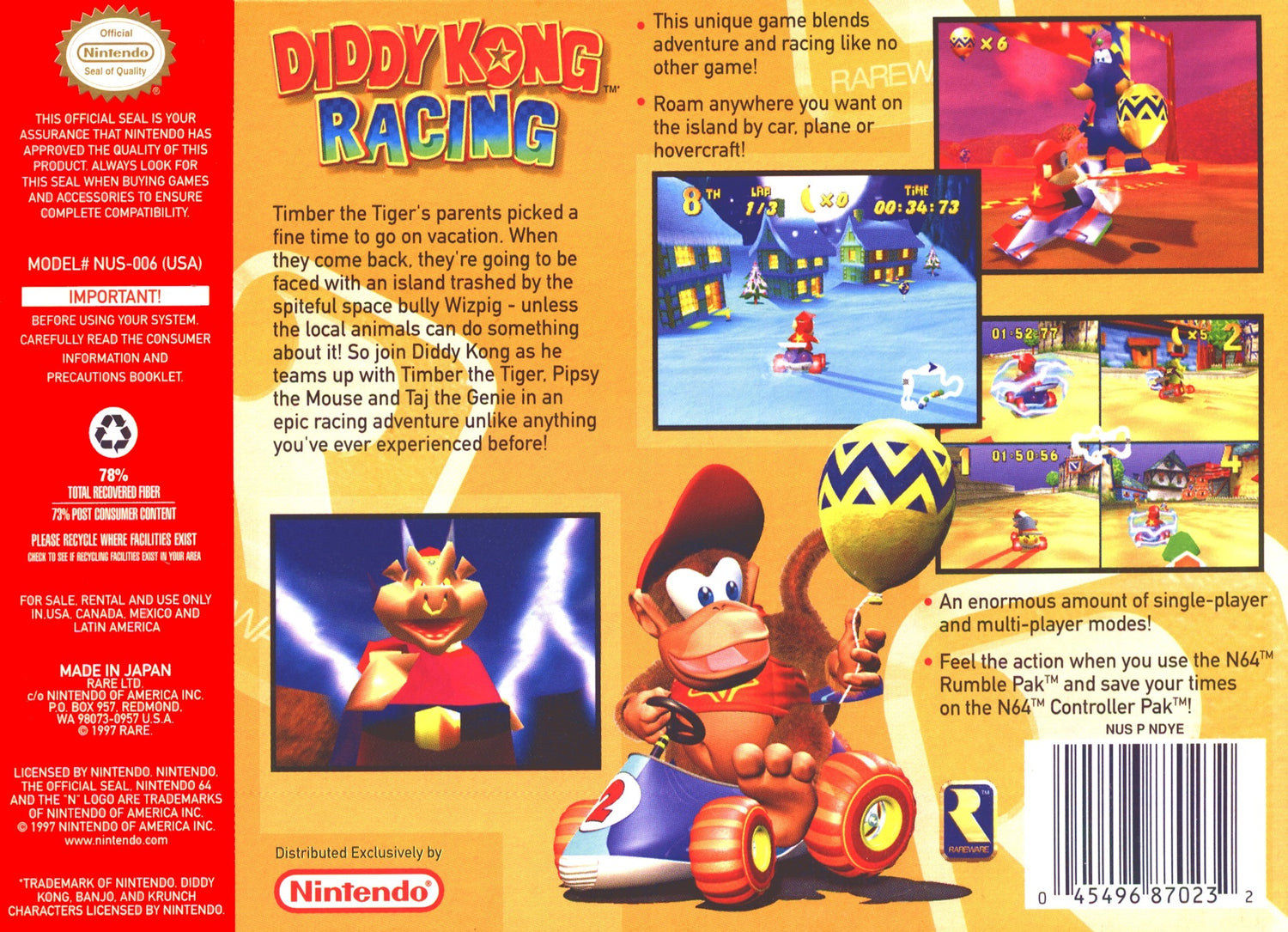 Diddy Kong Racing - Nintendo 64