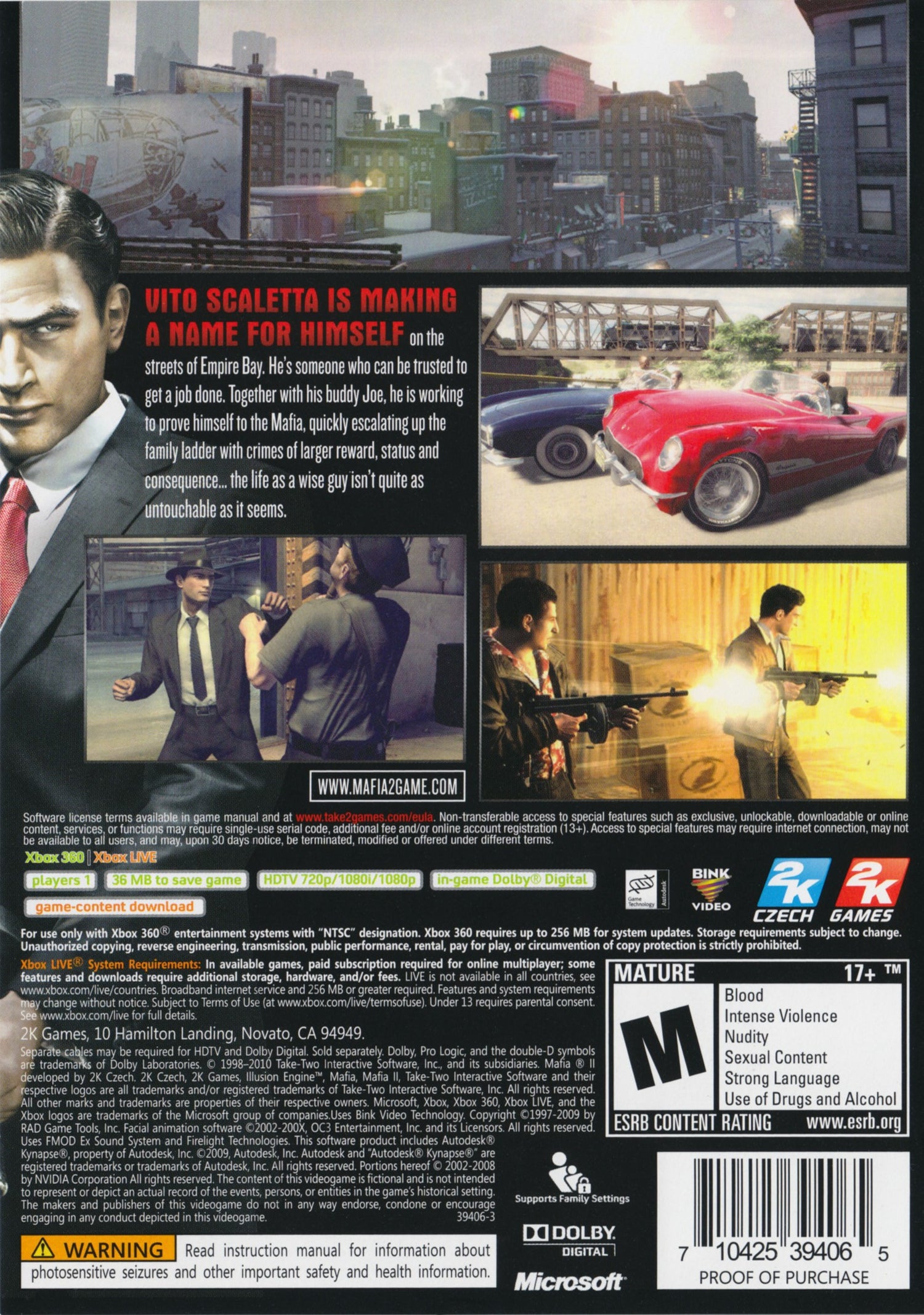 Mafia II - Xbox 360