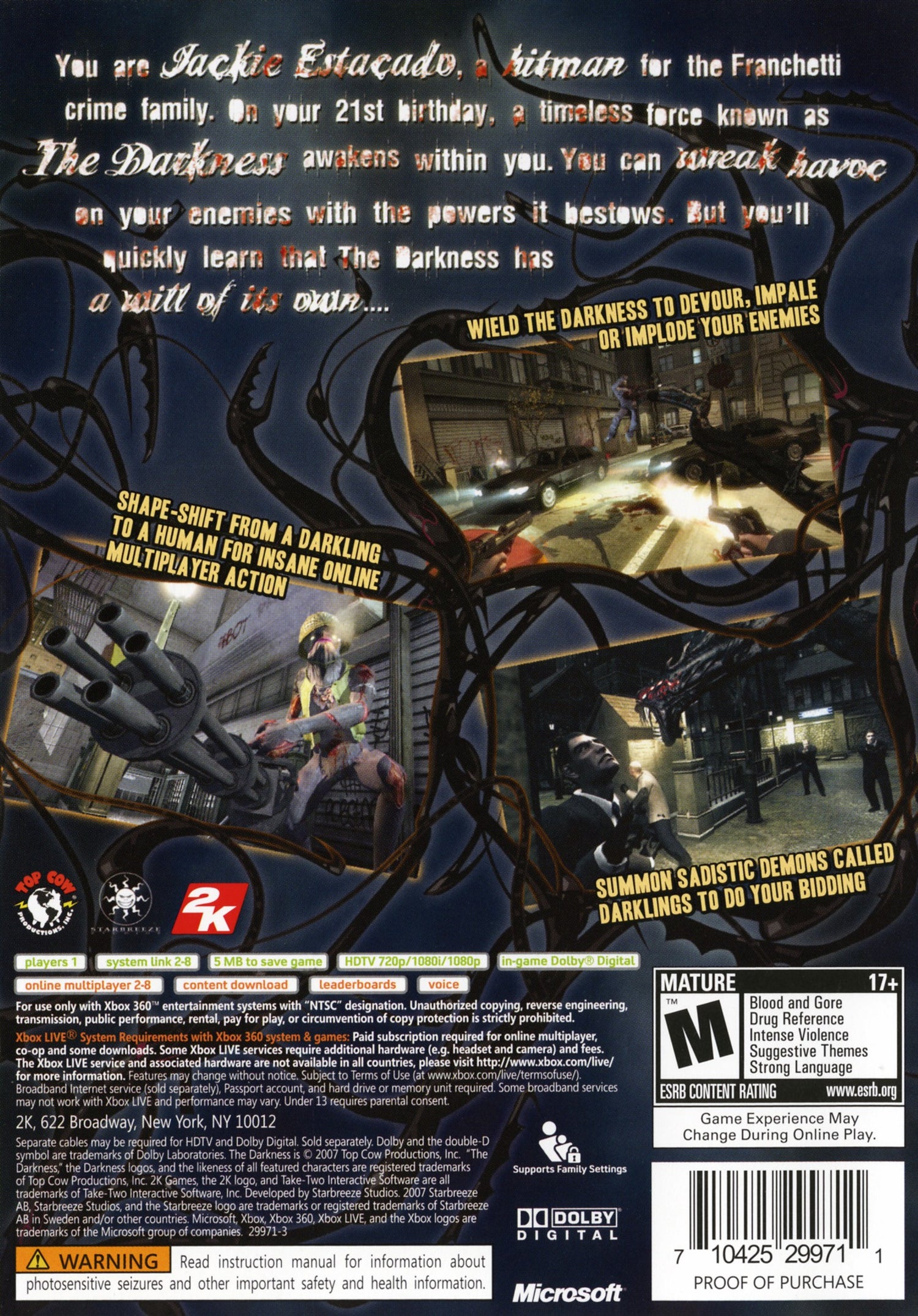 The Darkness - Xbox 360