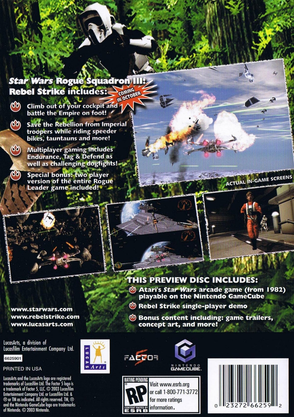 Star Wars Rebel Strike [Preview Disc] - Gamecube