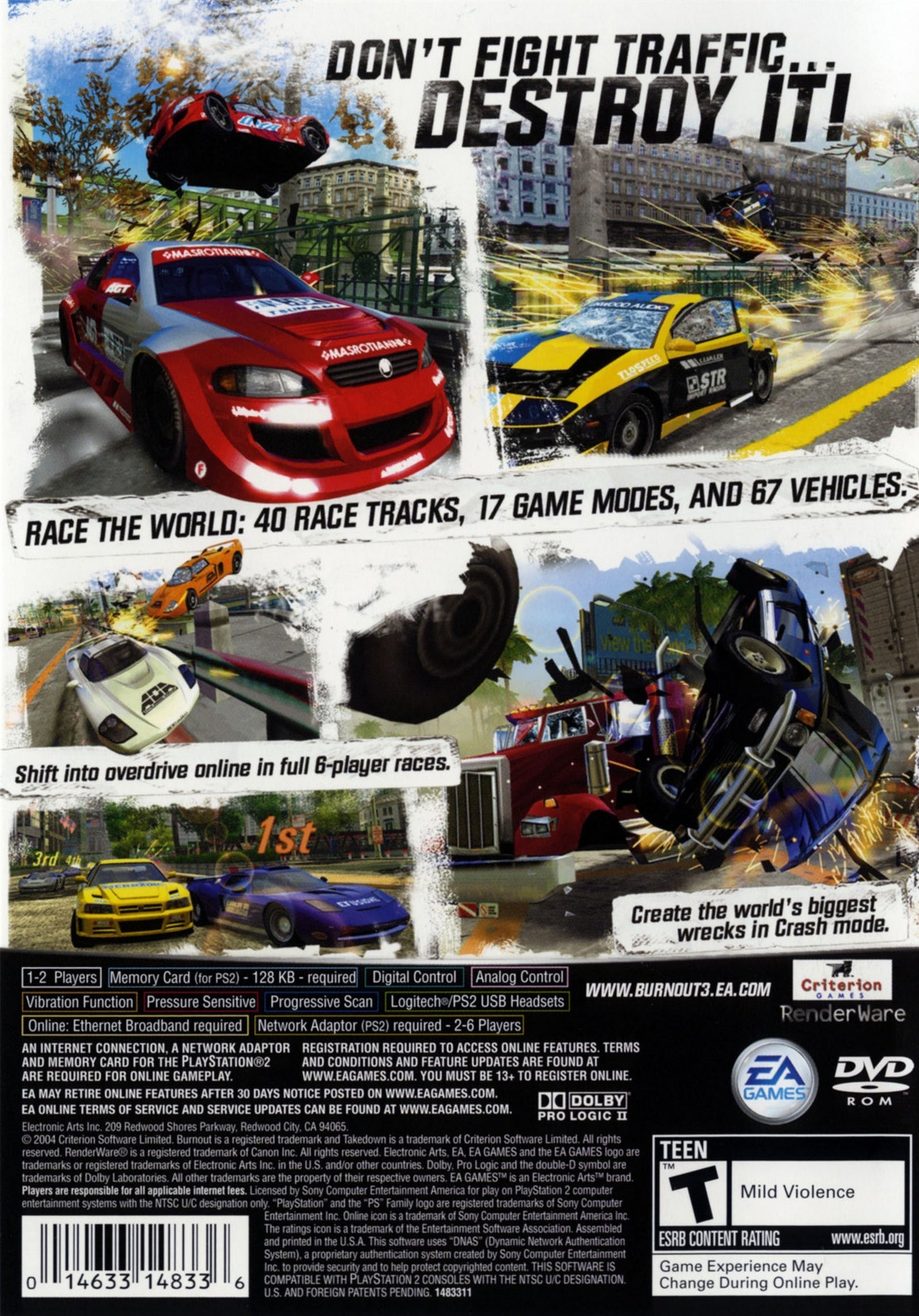 Burnout 3 Eliminación - Playstation 2