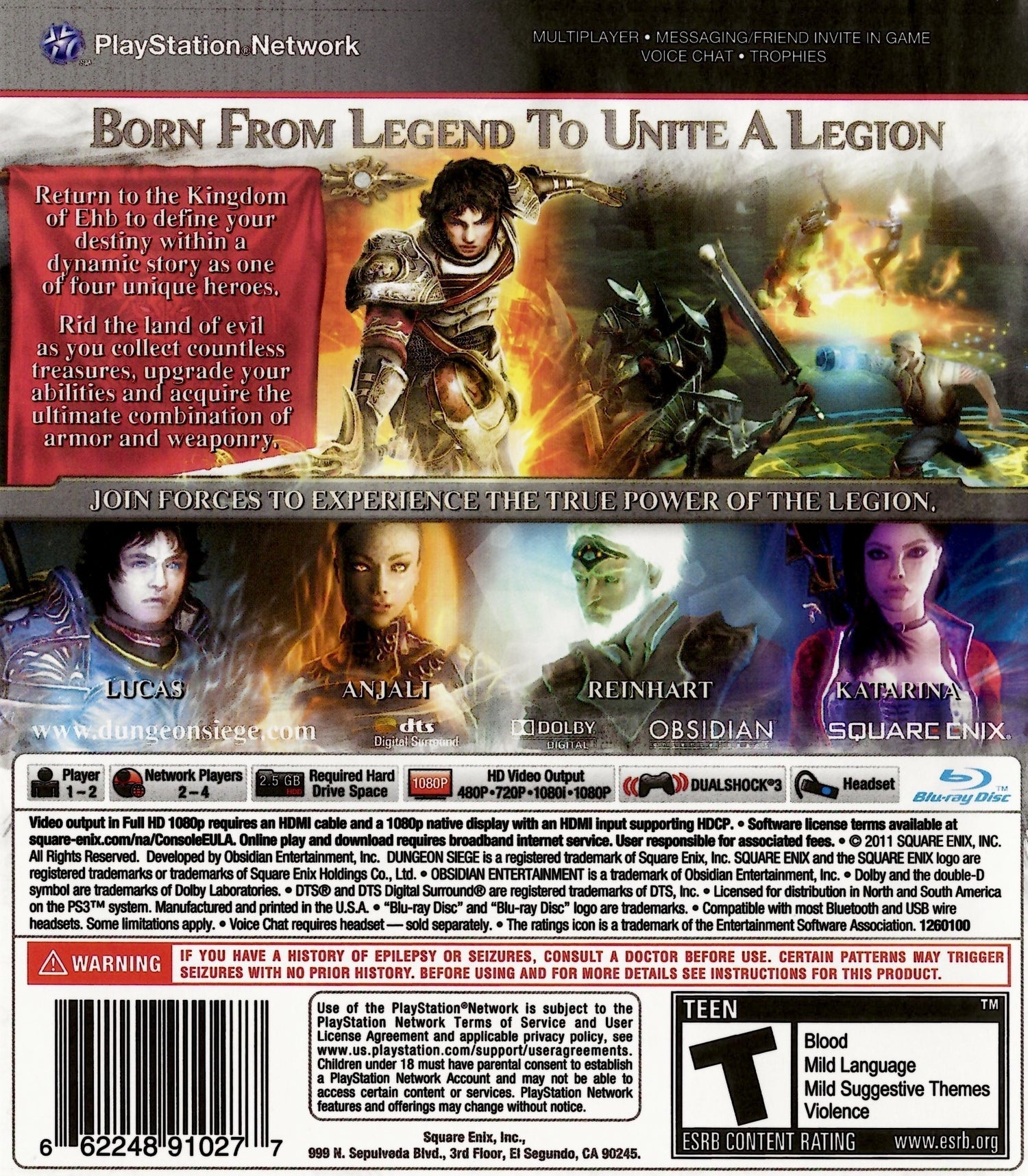 Dungeon Siege III - Playstation 3