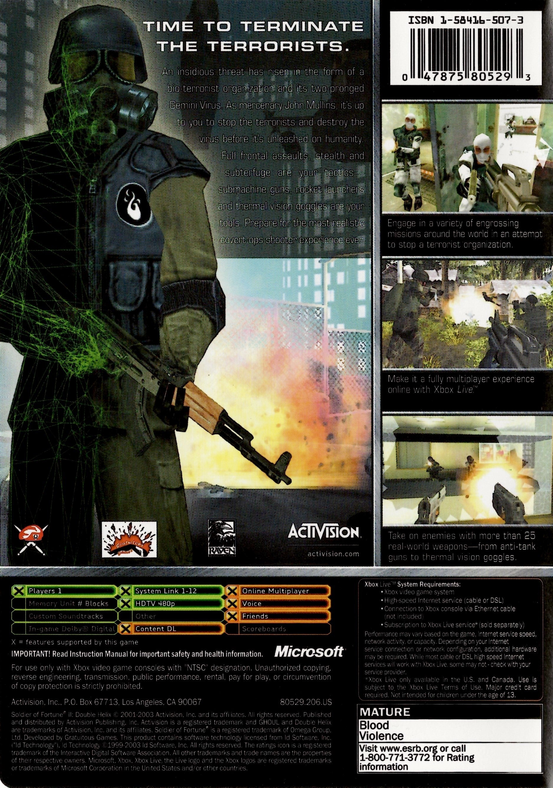 Soldier of Fortune 2 - Xbox – Retro Island Gaming