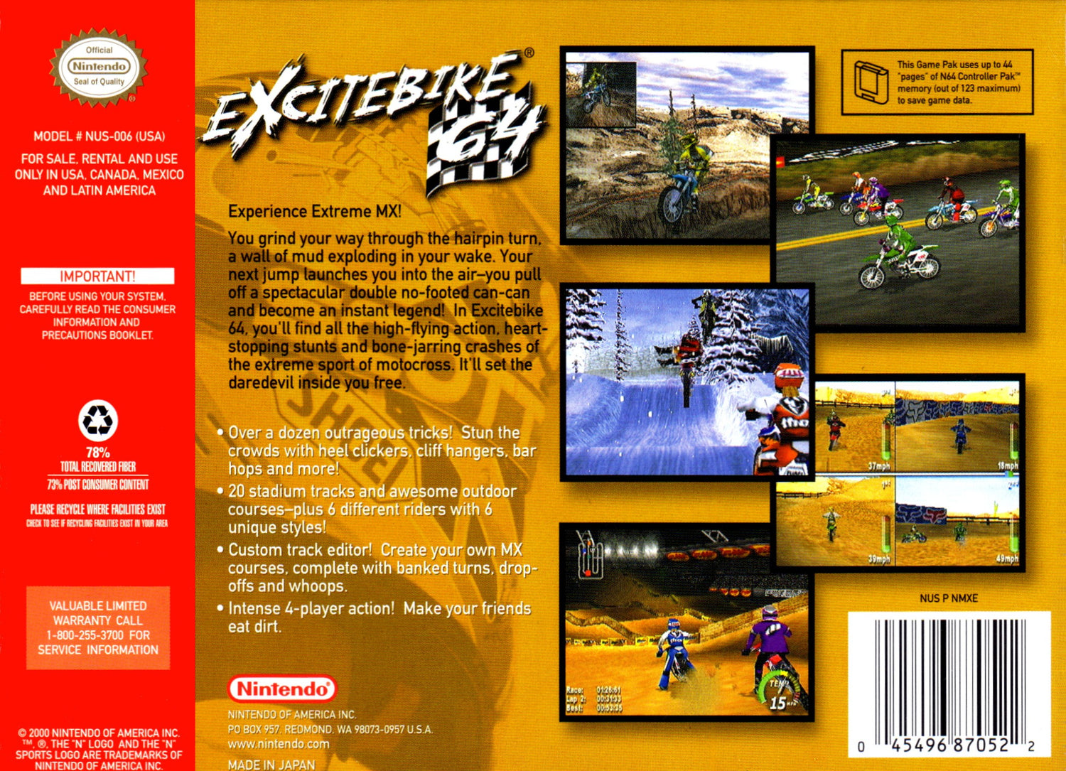 Excitebike 64 - Nintendo 64