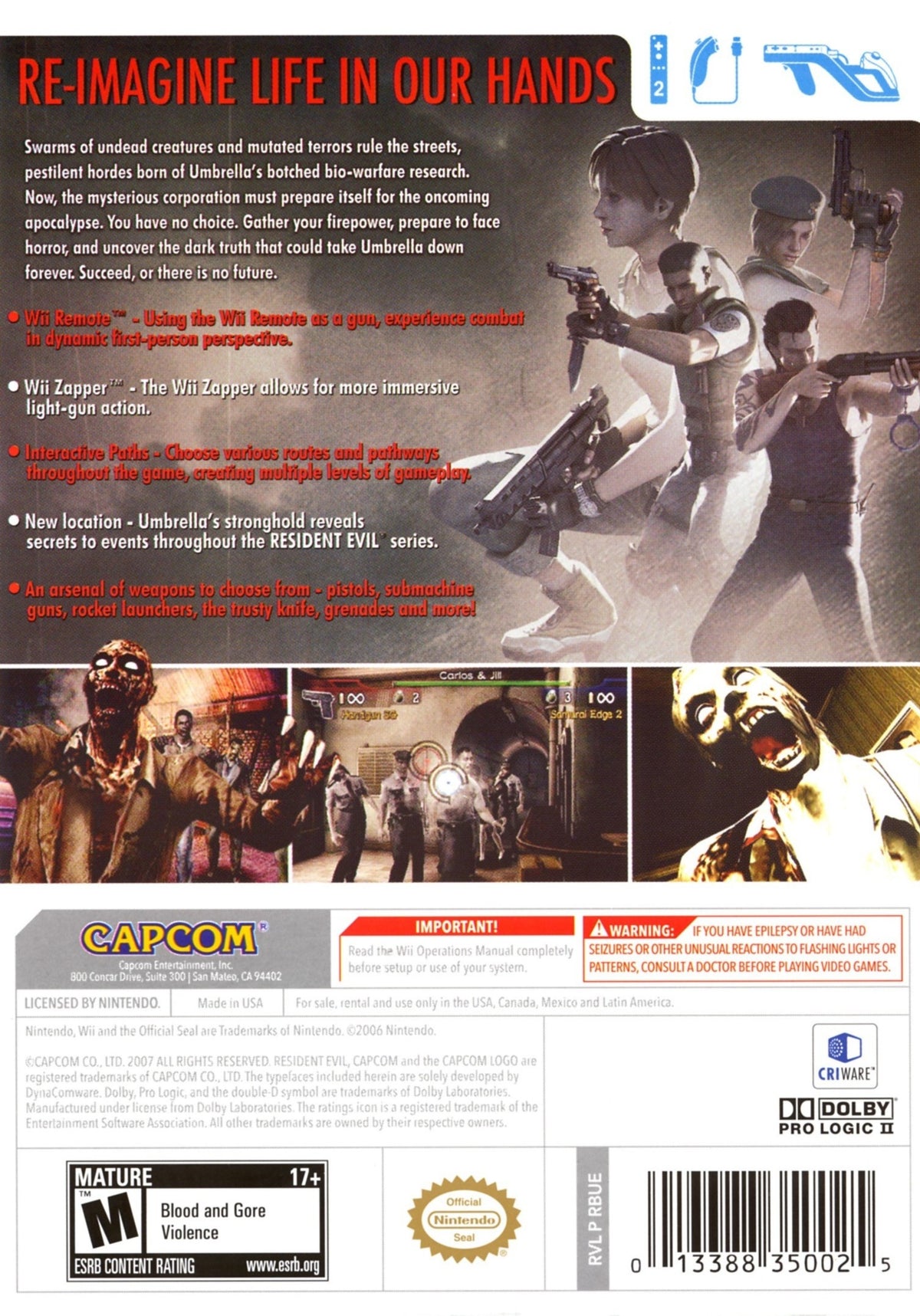 Resident Evil The Umbrella Chronicles - Wii - Retro Island Gaming