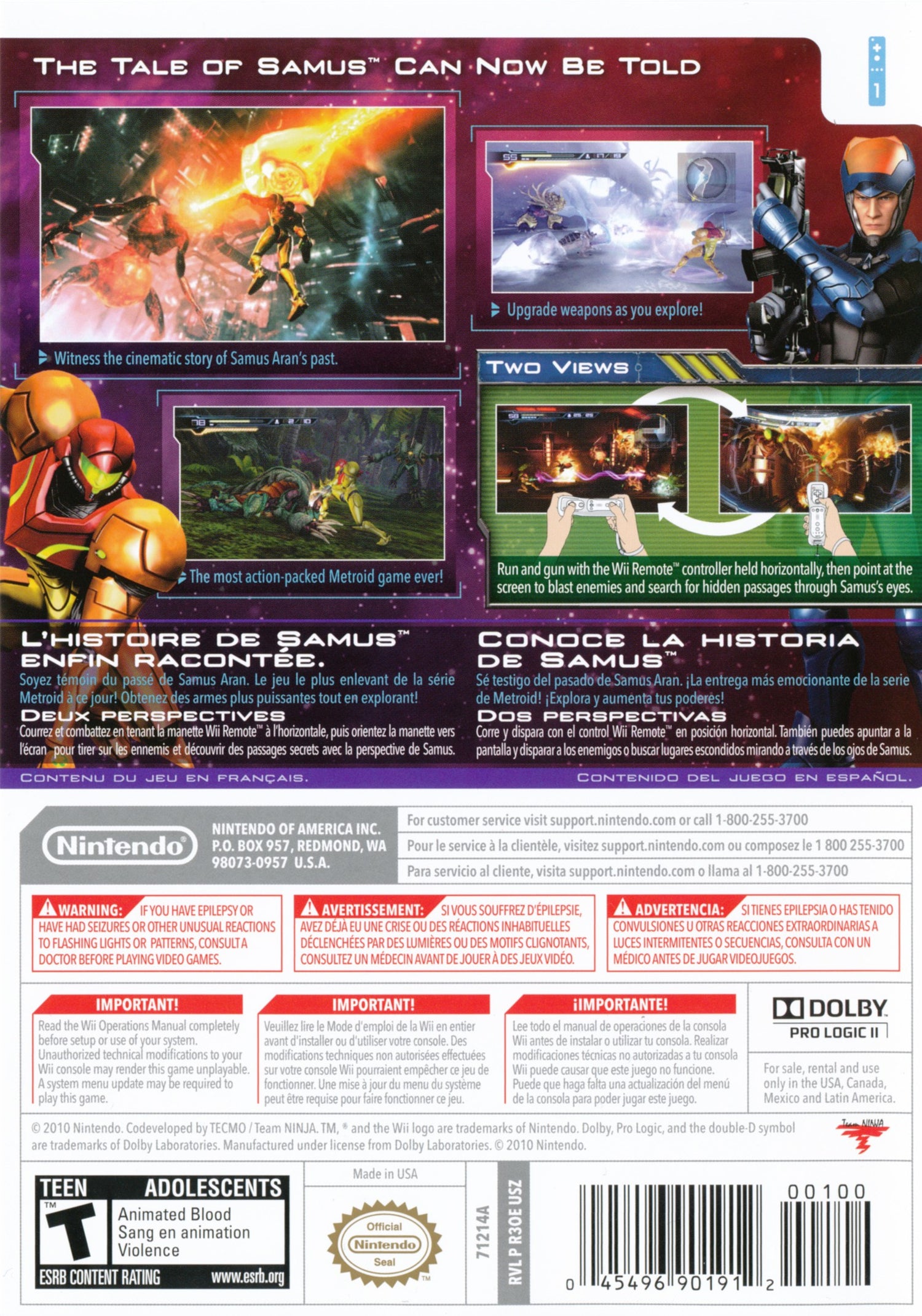 Metroid: Other M - Wii