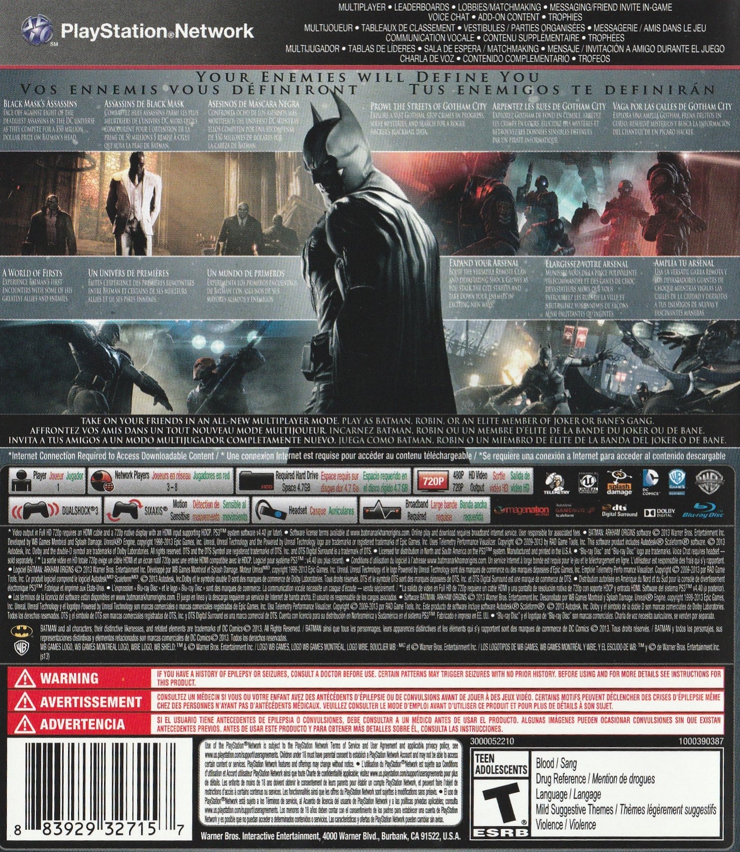 Batman: Arkham Origins - Playstation 3