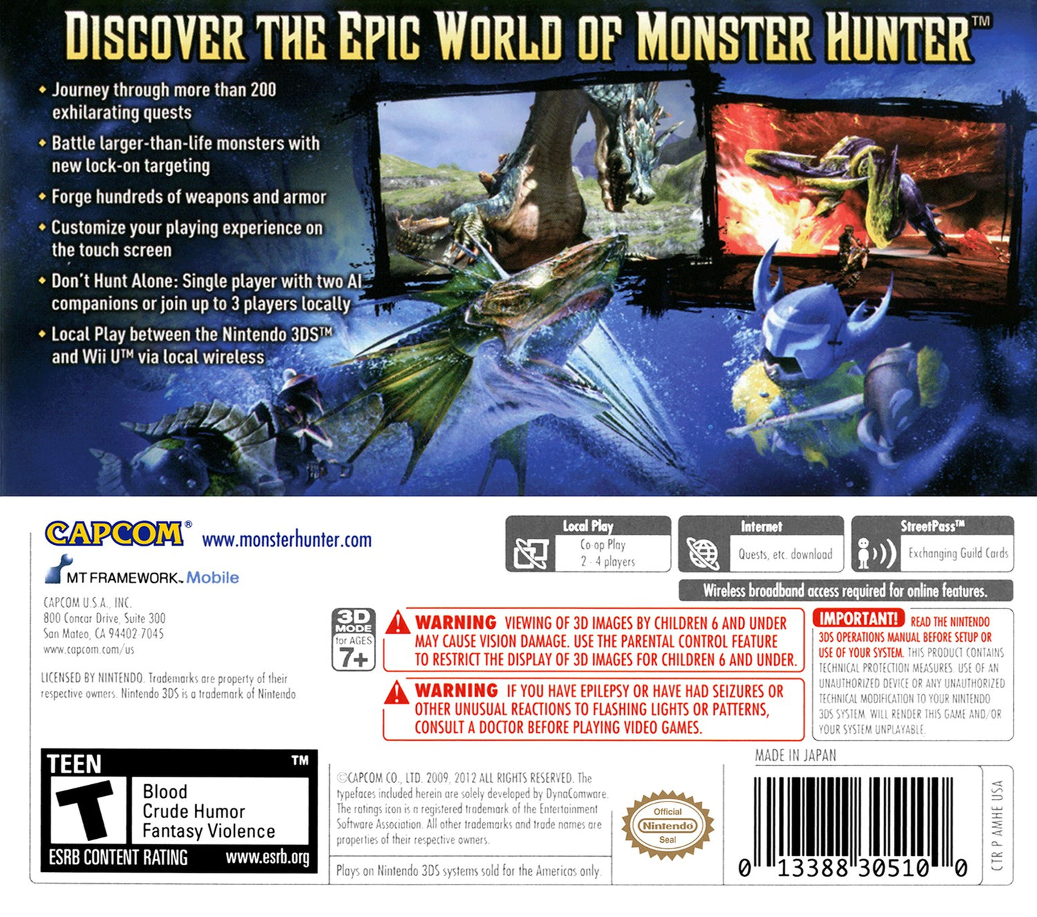 Monster Hunter 3 Ultimate - Nintendo 3DS