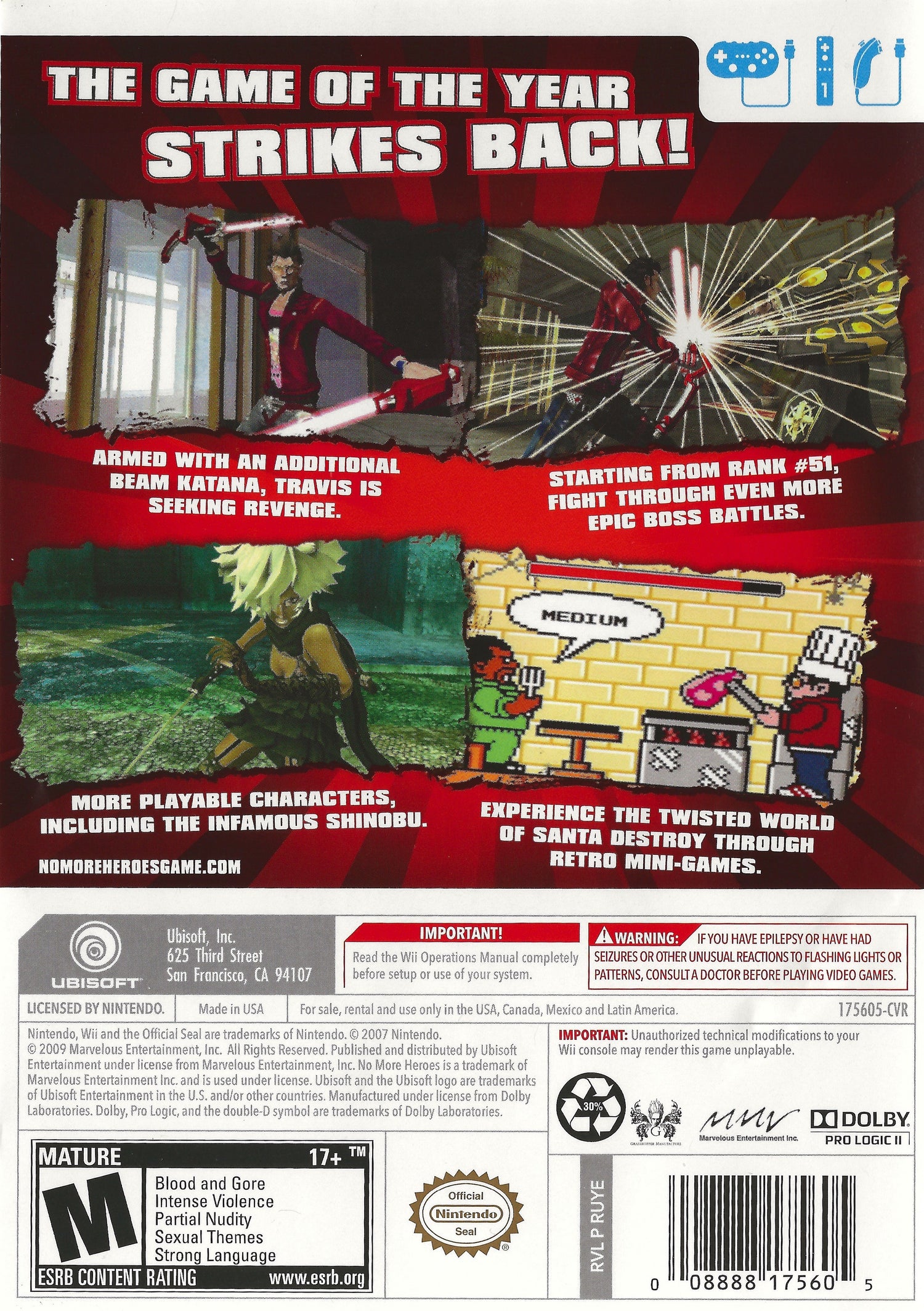 No More Heroes 2: Desperate Struggle - Wii