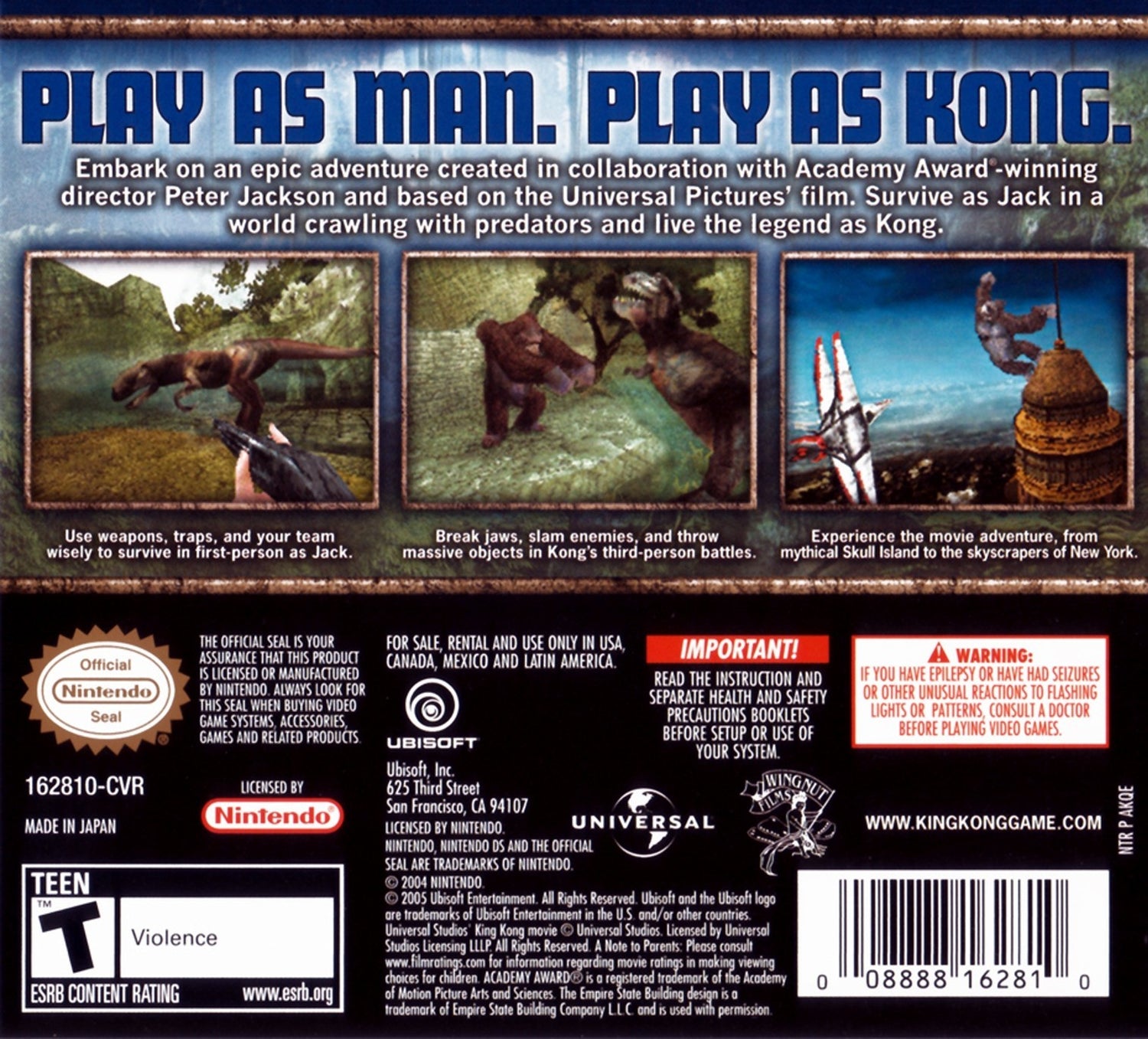 Peter Jackson's King Kong - Nintendo DS