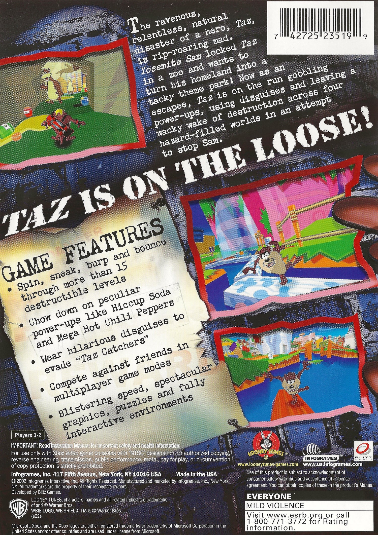 Taz Wanted - Xbox