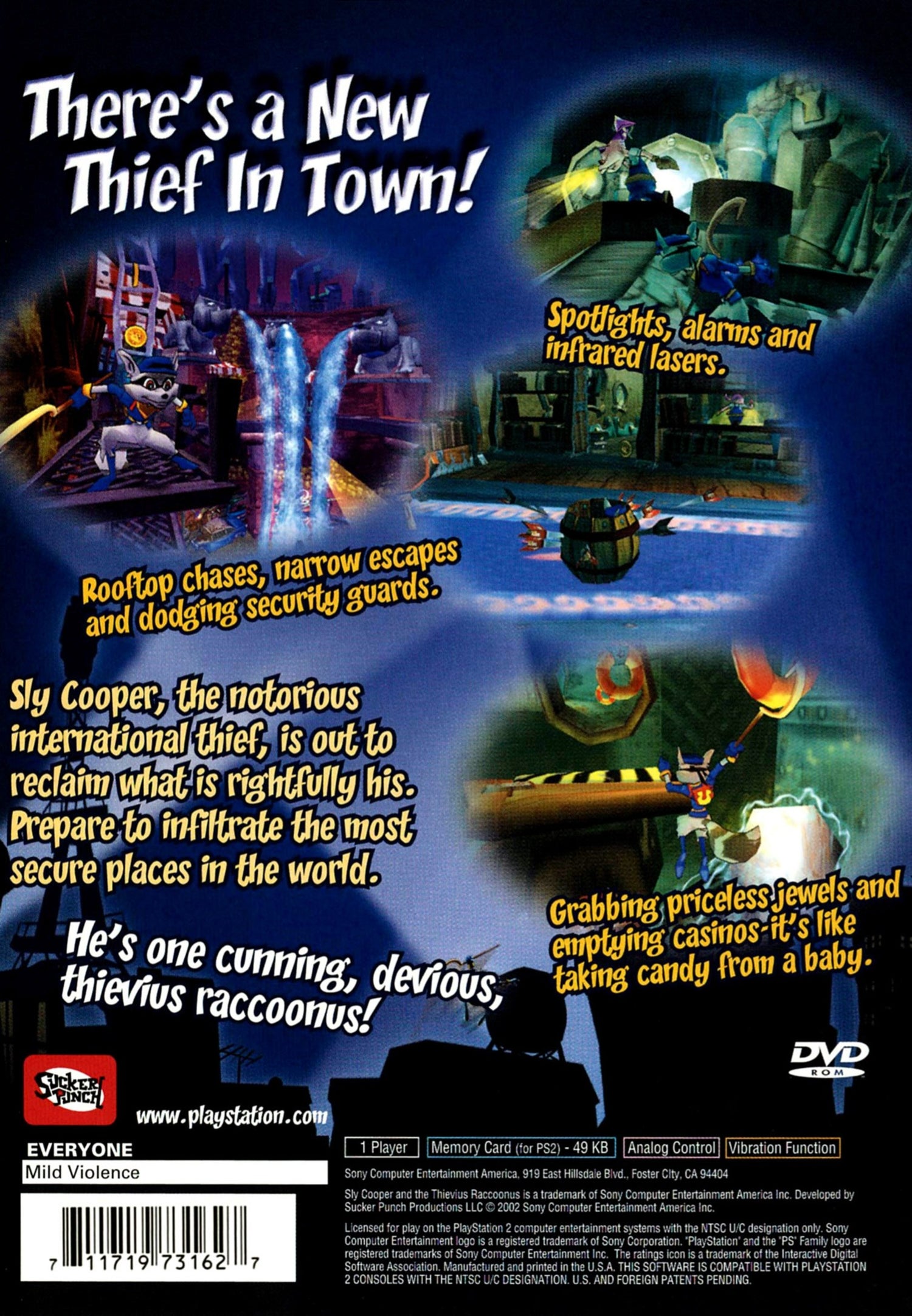 Sly Cooper and the Thievius Raccoonus - Playstation 2