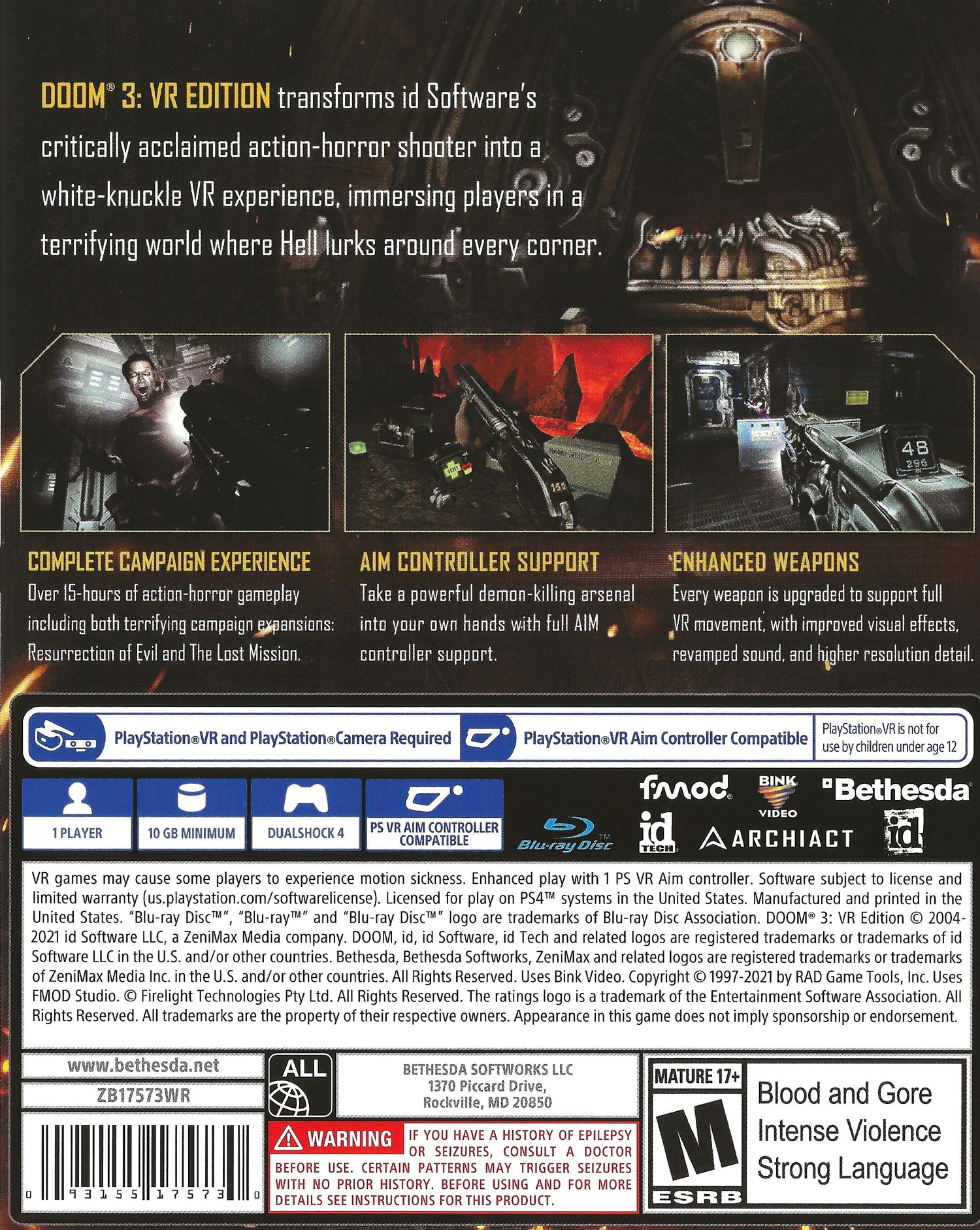 DOOM 3: VR Edition - Playstation 4