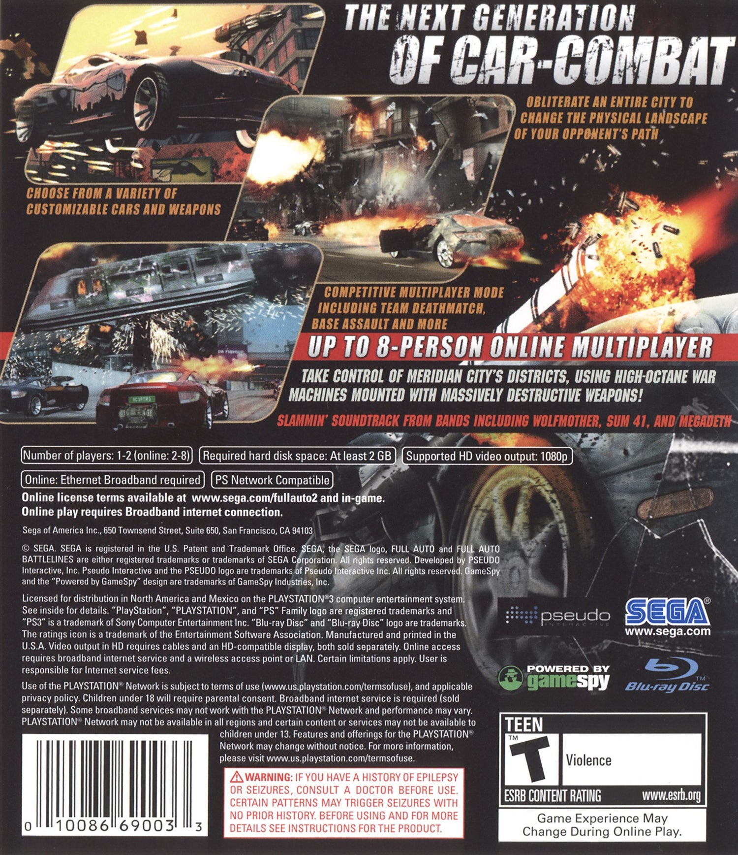 Full Auto 2 Battlelines - Playstation 3