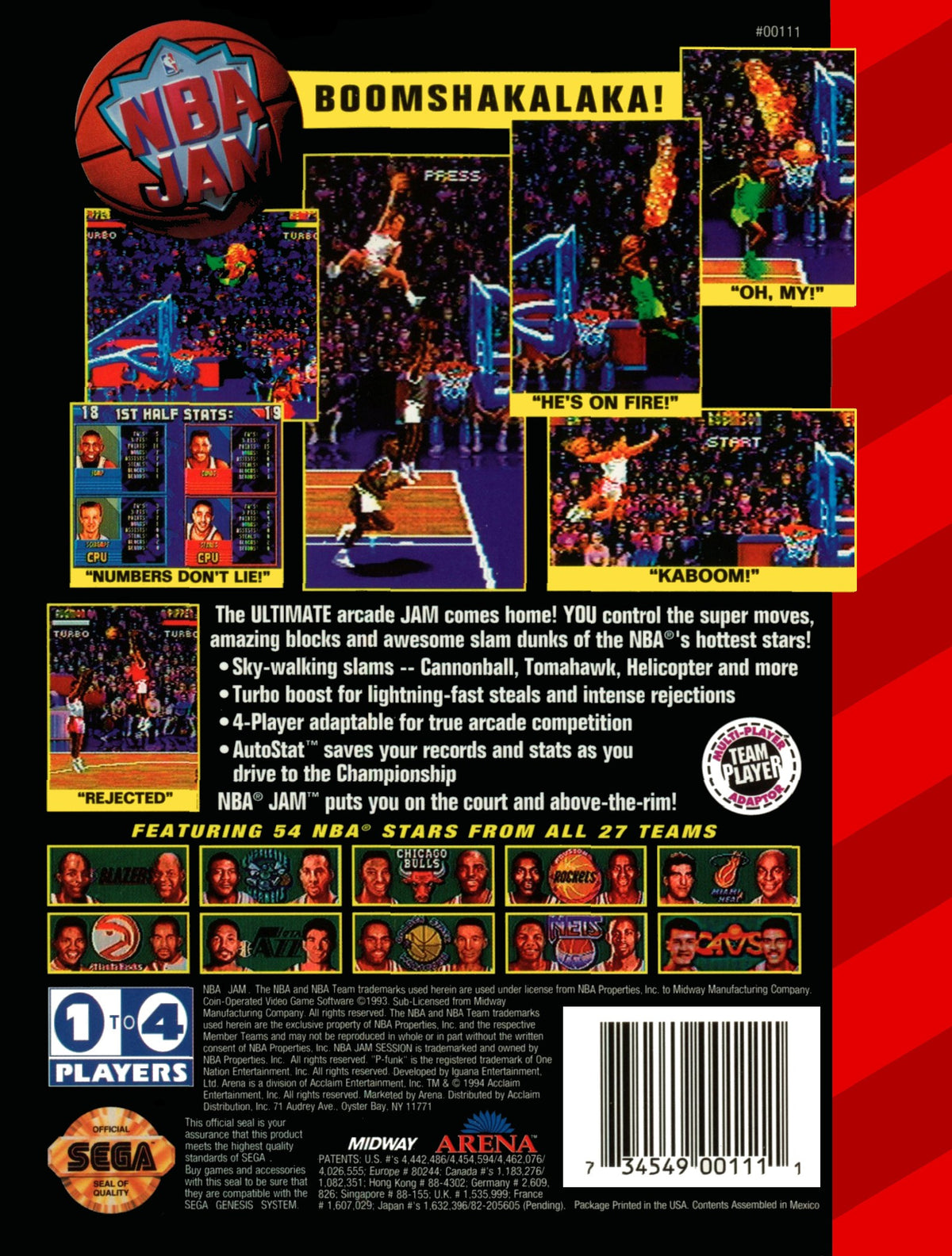 NBA Jam - Sega Genesis - Retro Island Gaming