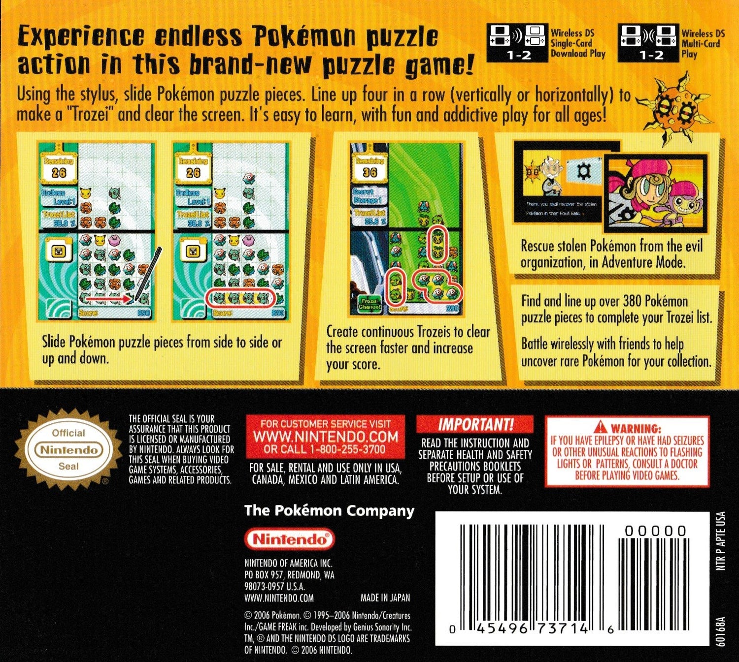 Pokemon Trozei - Nintendo DS
