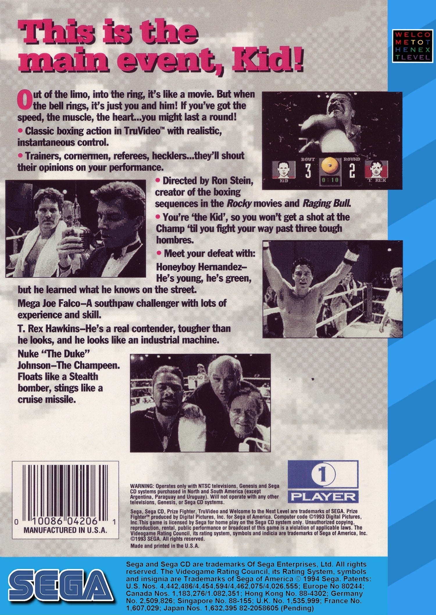 Prize Fighter - Sega CD