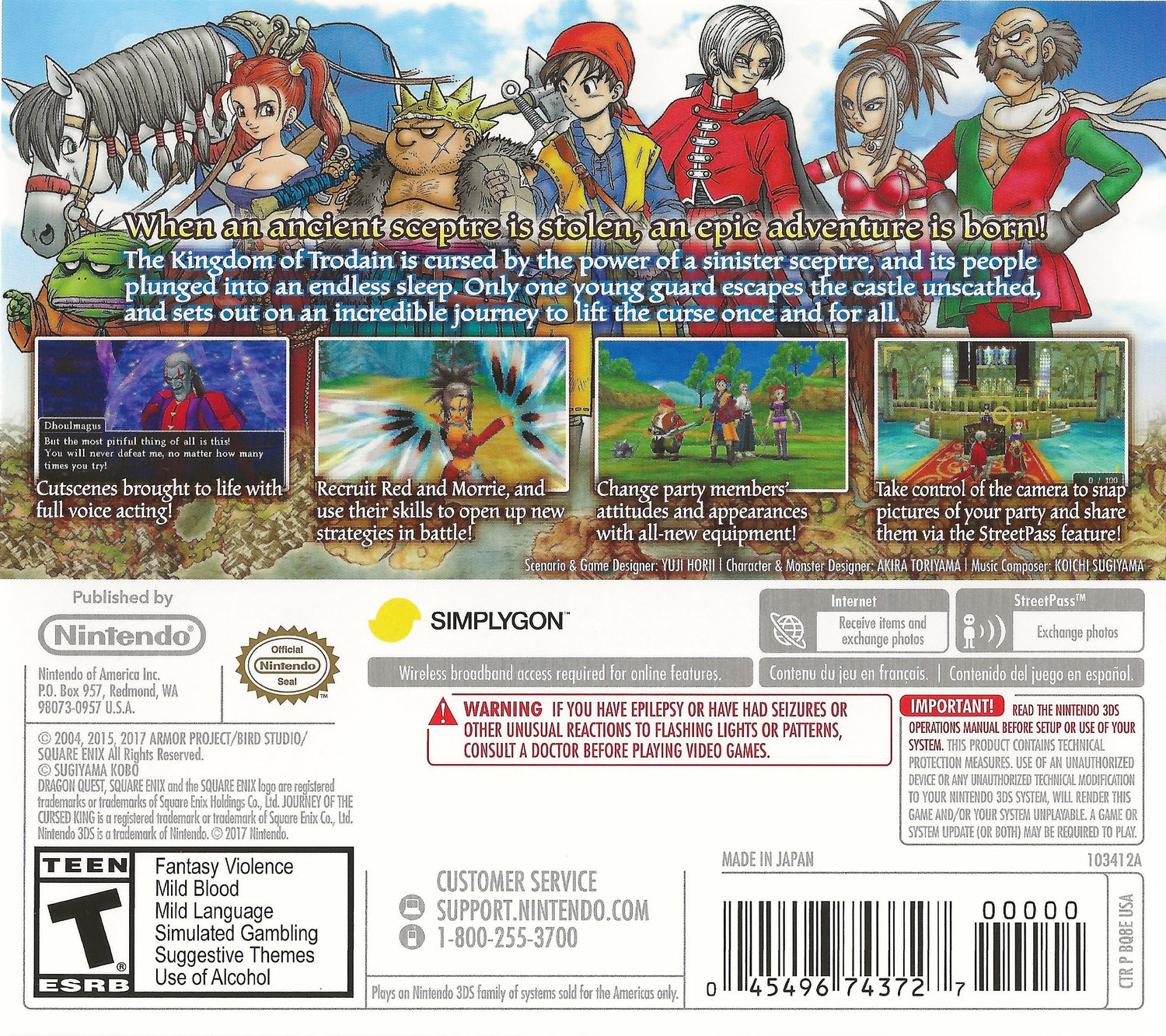 Dragon Quest VIII: Journey of the Cursed King - Nintendo 3DS