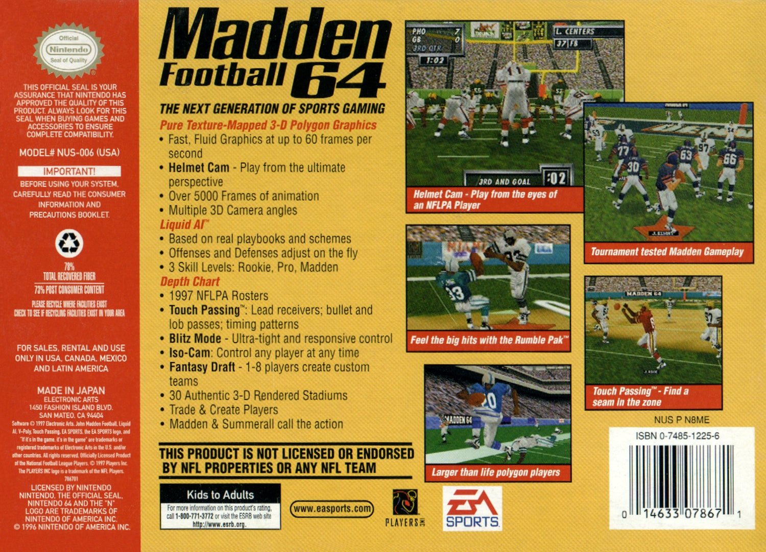 Madden 64 - Nintendo 64