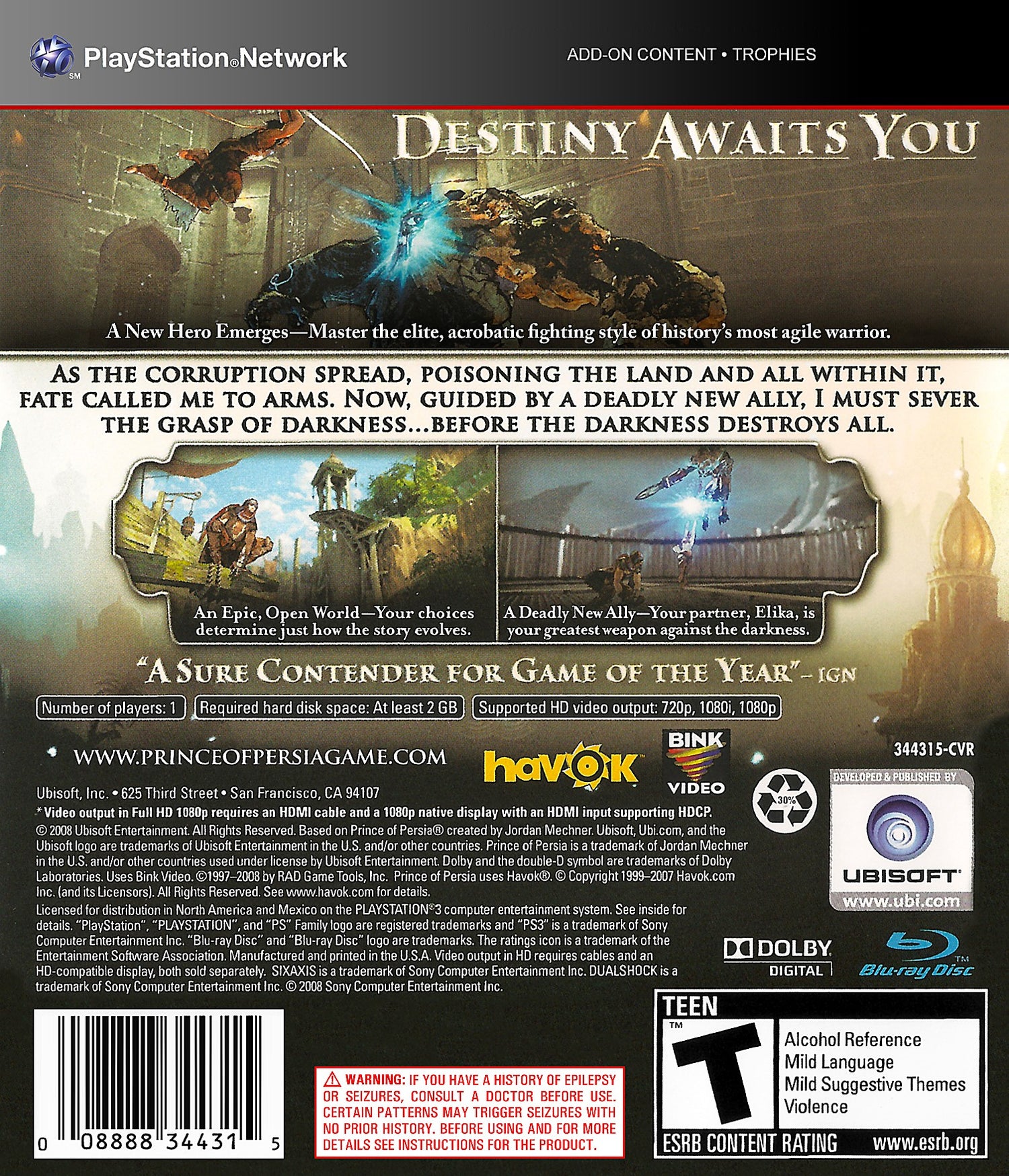 Príncipe de Persia - Playstation 3