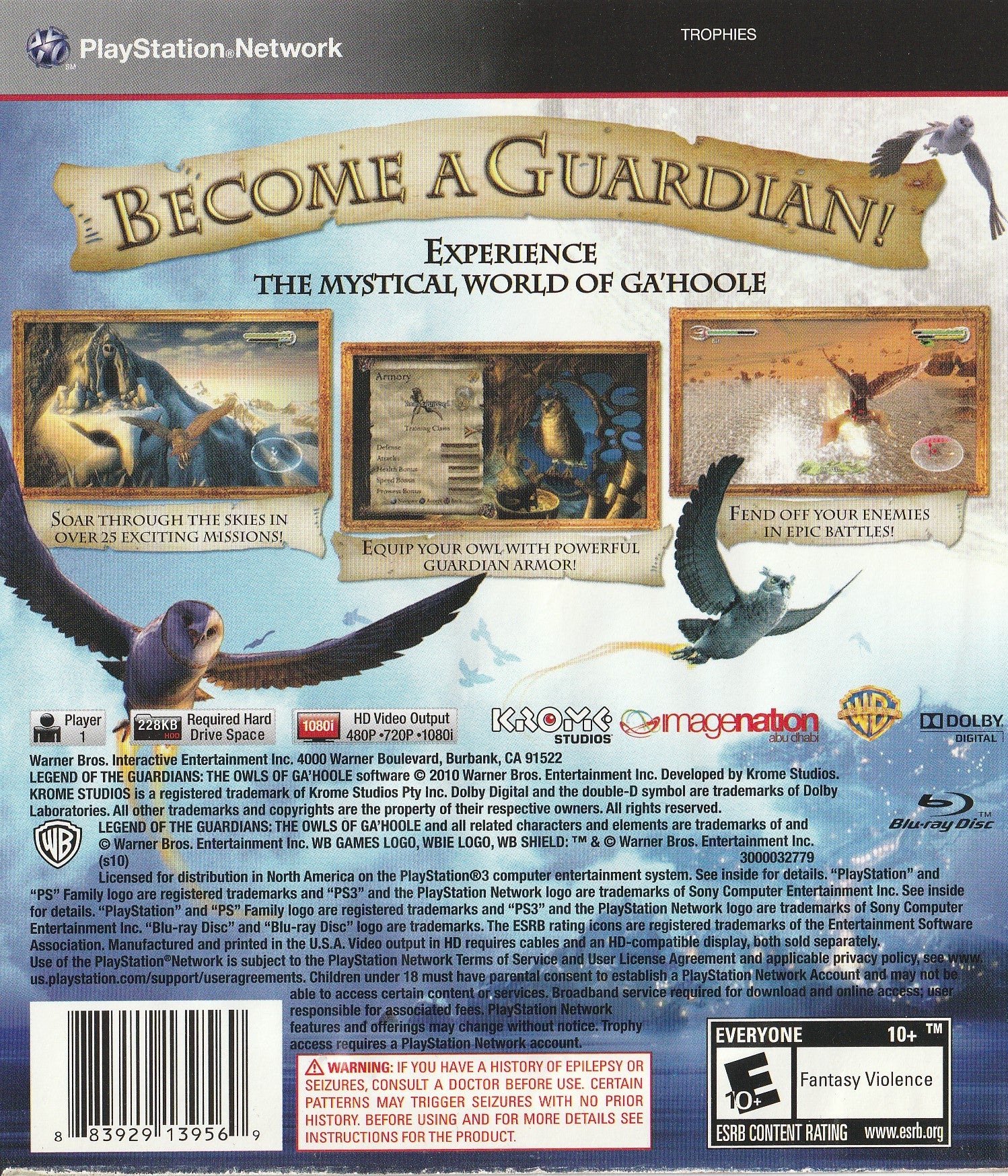 Legend of the Guardians: The Owls of Ga'Hoole - Playstation 3