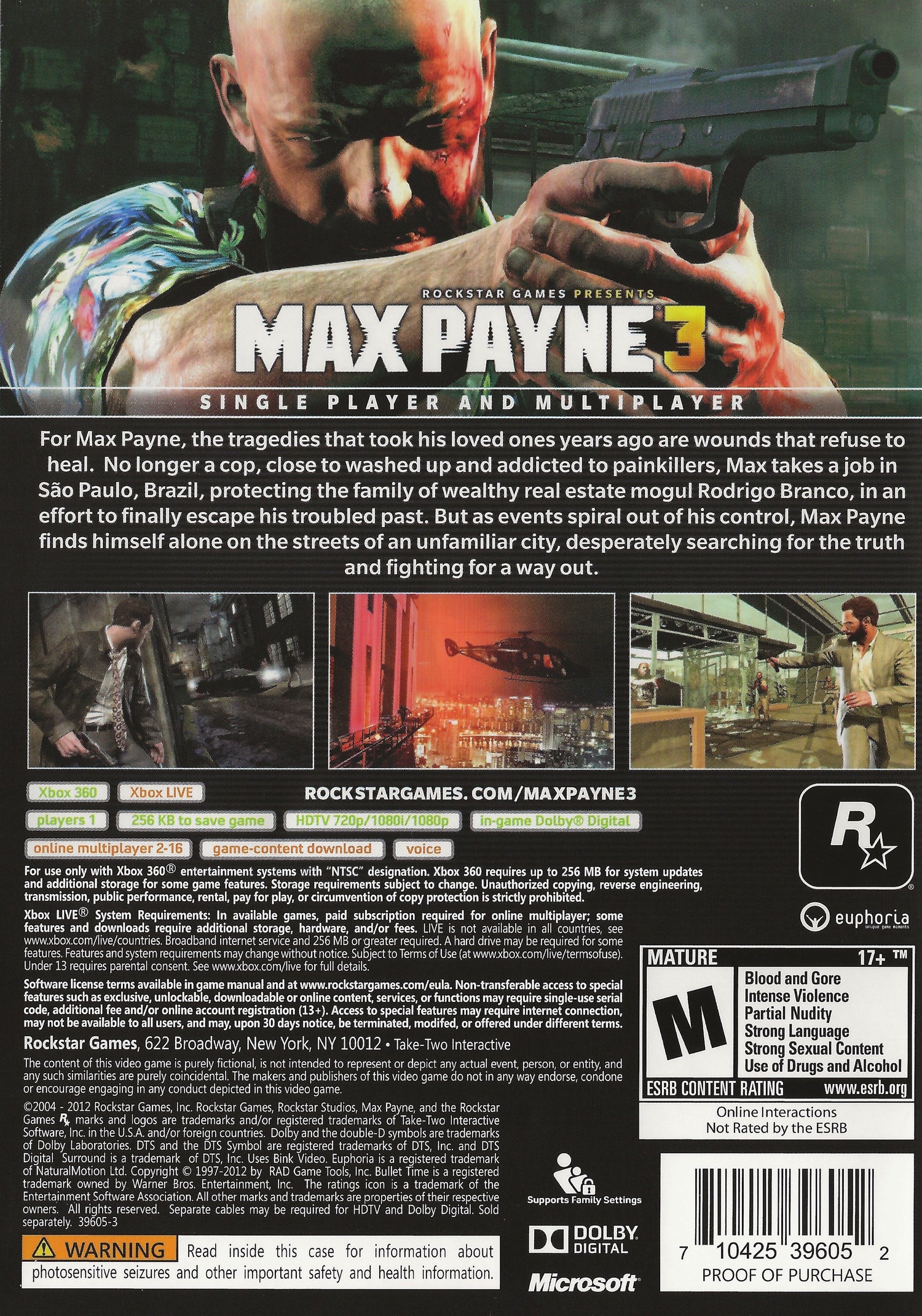 Max Payne 3 - Xbox 360