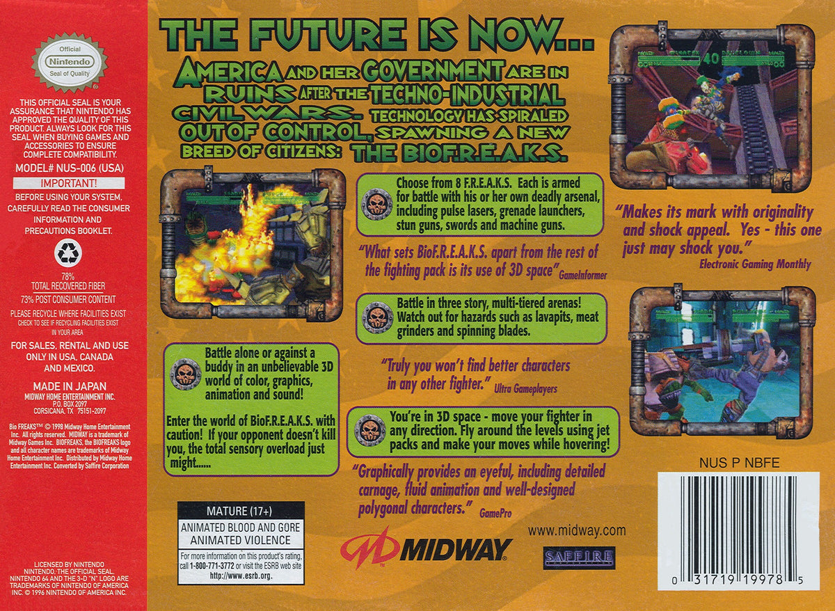 Biofreaks - Nintendo 64 - Retro Island Gaming