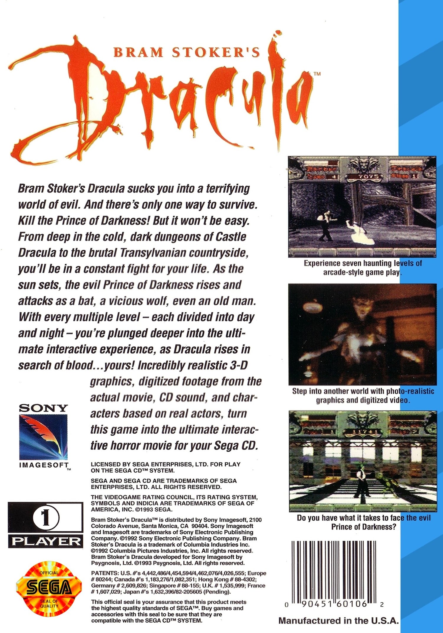 Bram Stoker's Dracula - Sega CD