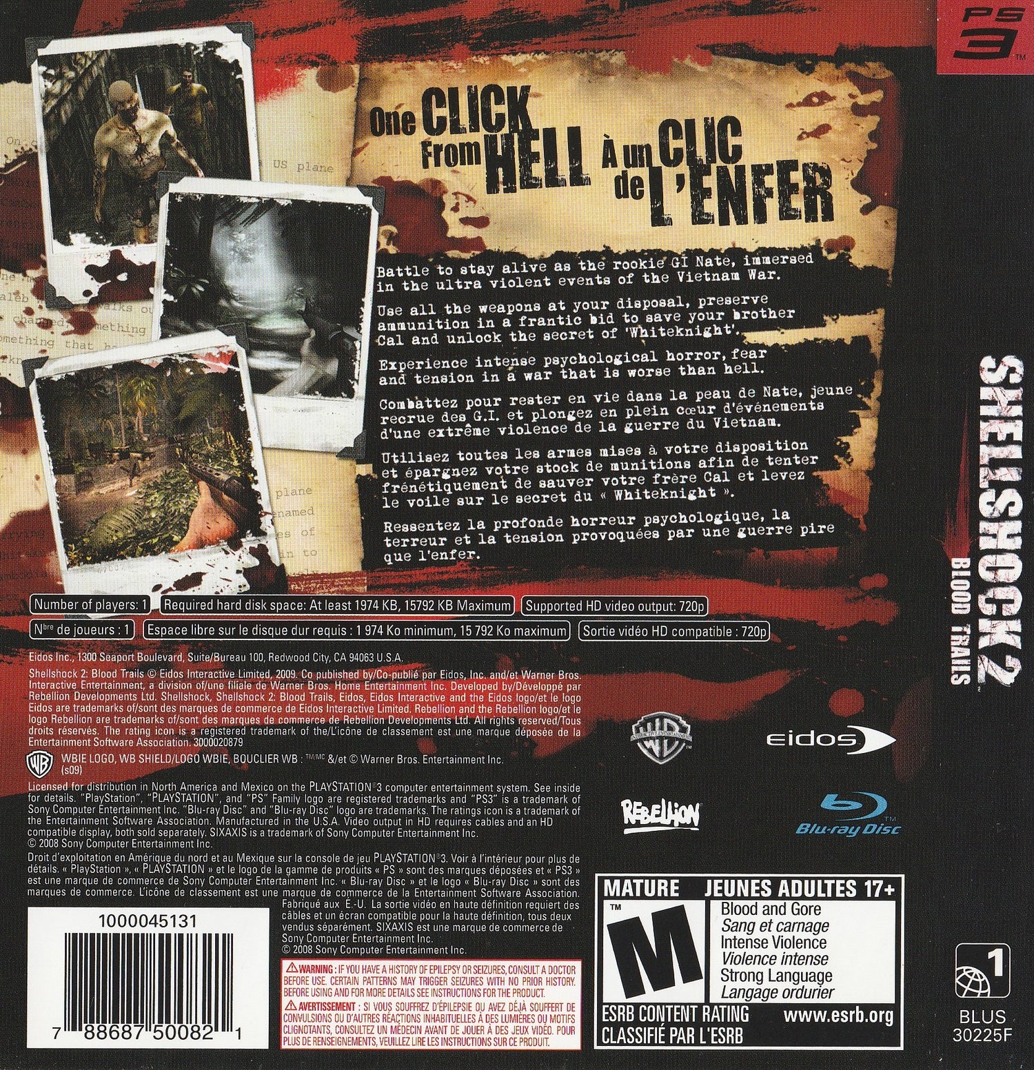 ShellShock 2: Blood Trails - Playstation 3