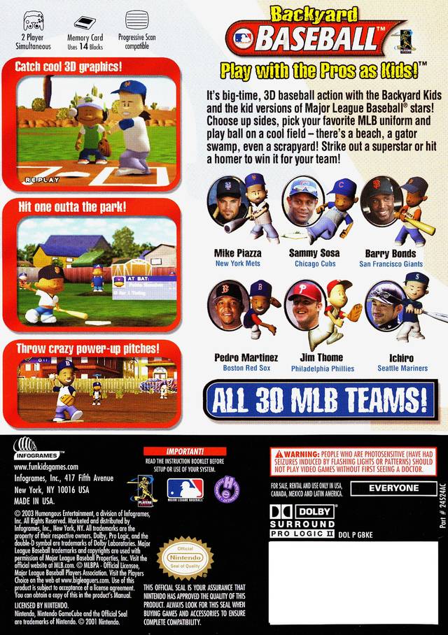 Backyard Baseball - Gamecube - Retro Island Gaming