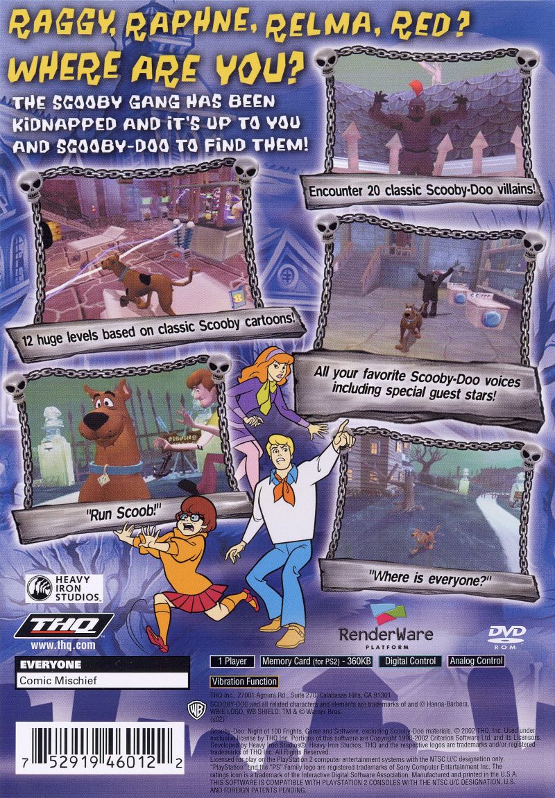 Scooby Doo Night of 100 Frights - Playstation 2